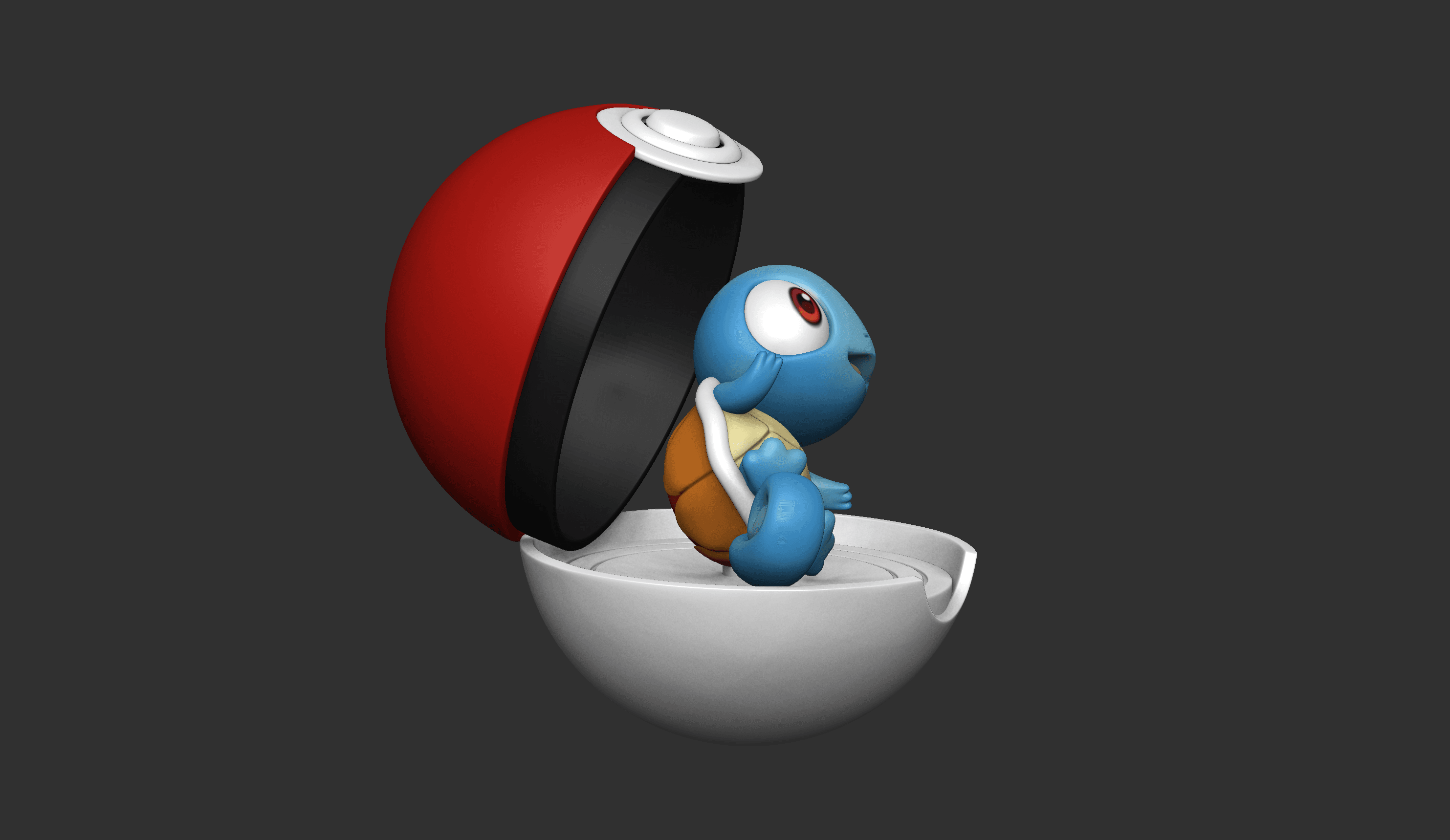 Baby Squirtle Pokemon - Free 3D print model 3d model