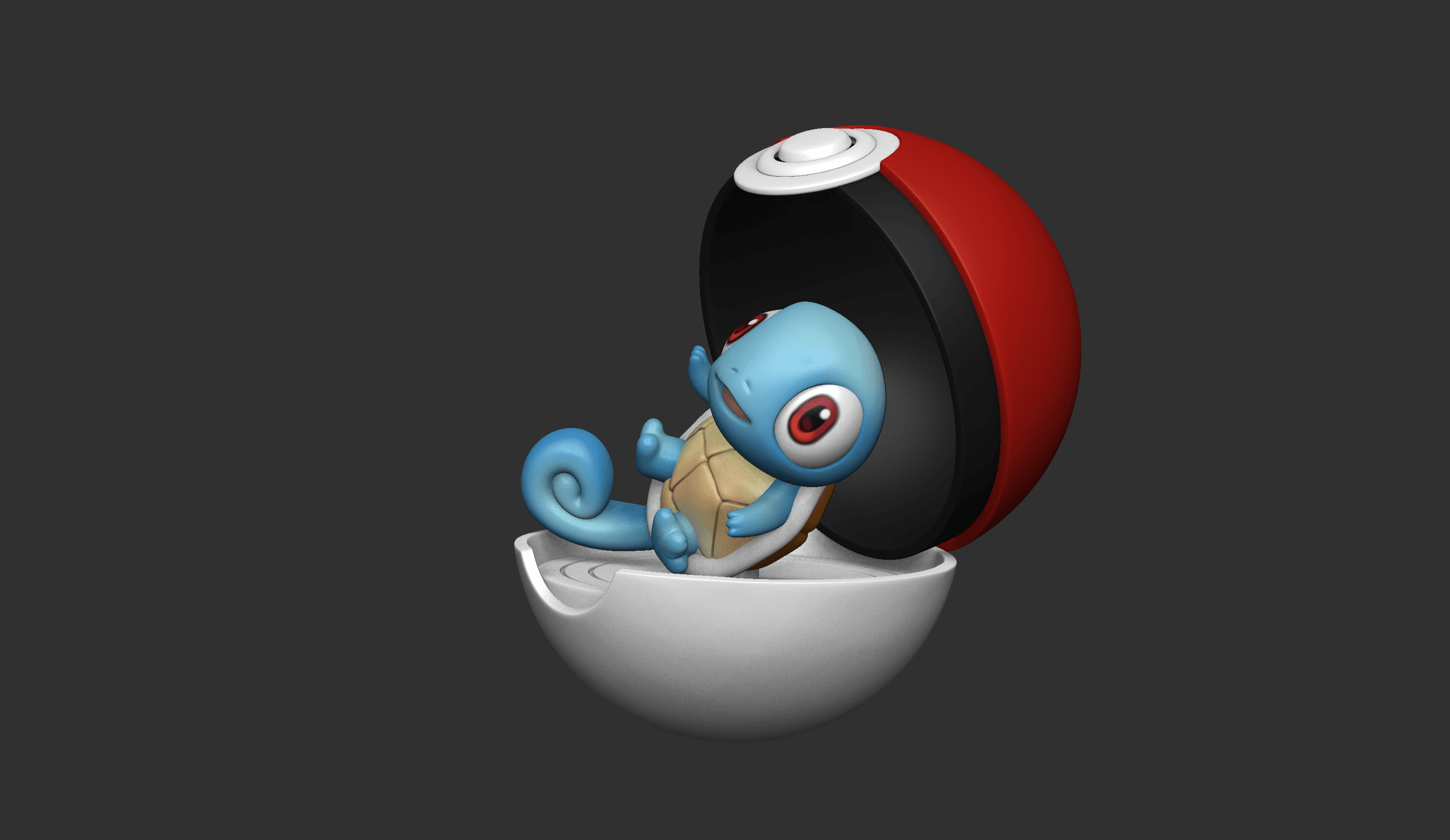 Baby Squirtle Pokemon - Free 3D print model 3d model