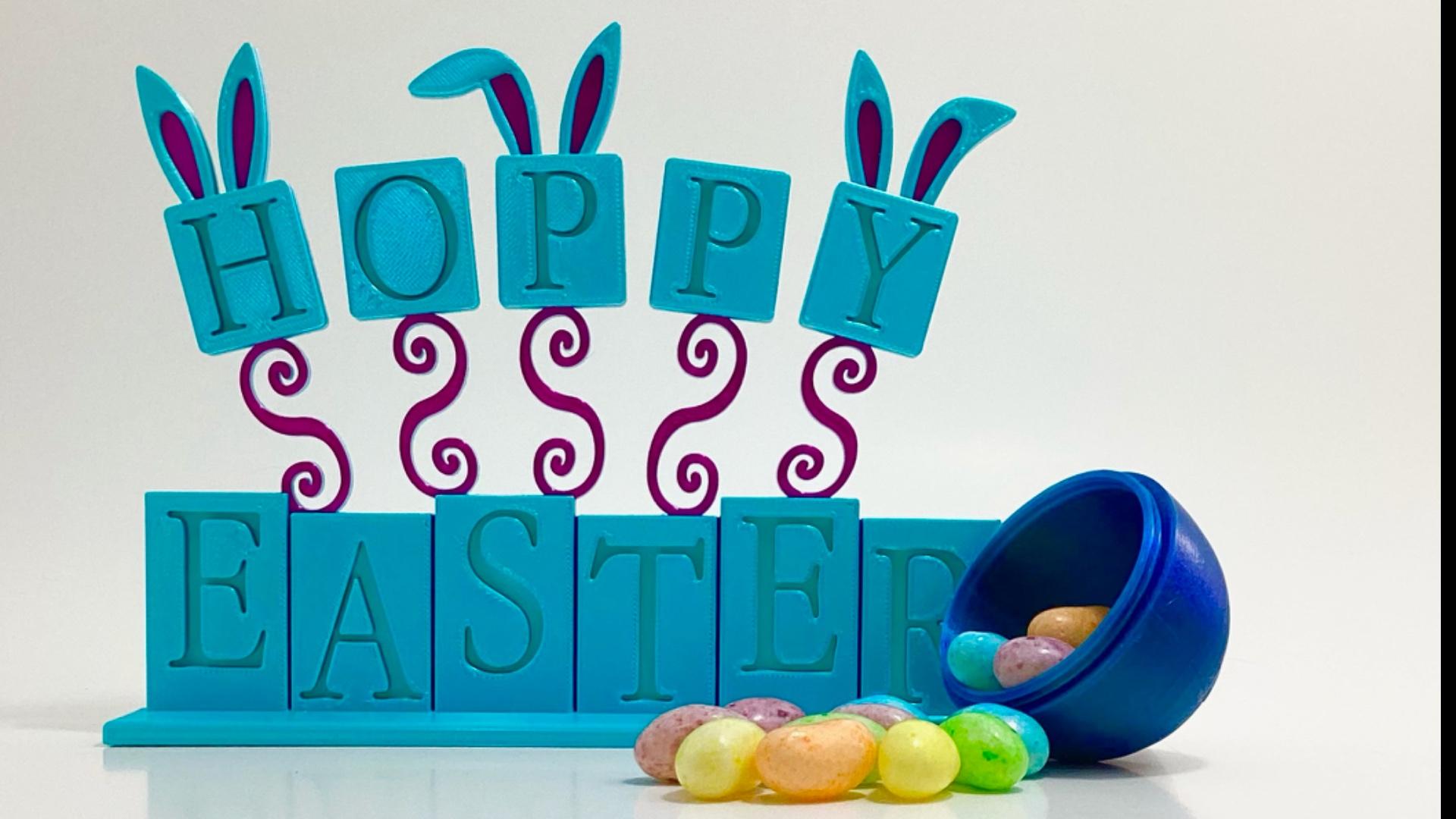 Hoppy Easter Tabletop Decoration 3d model