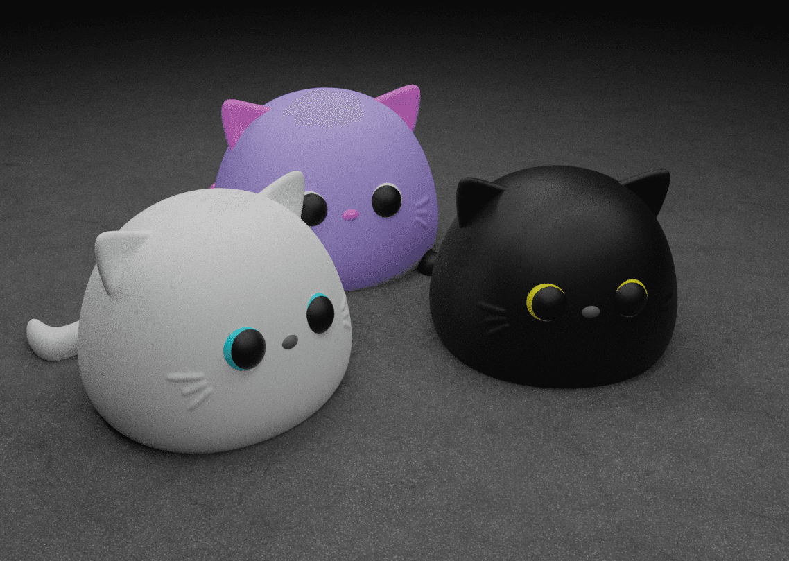 Tabletop Kittens Mesh Mayhem 3d model