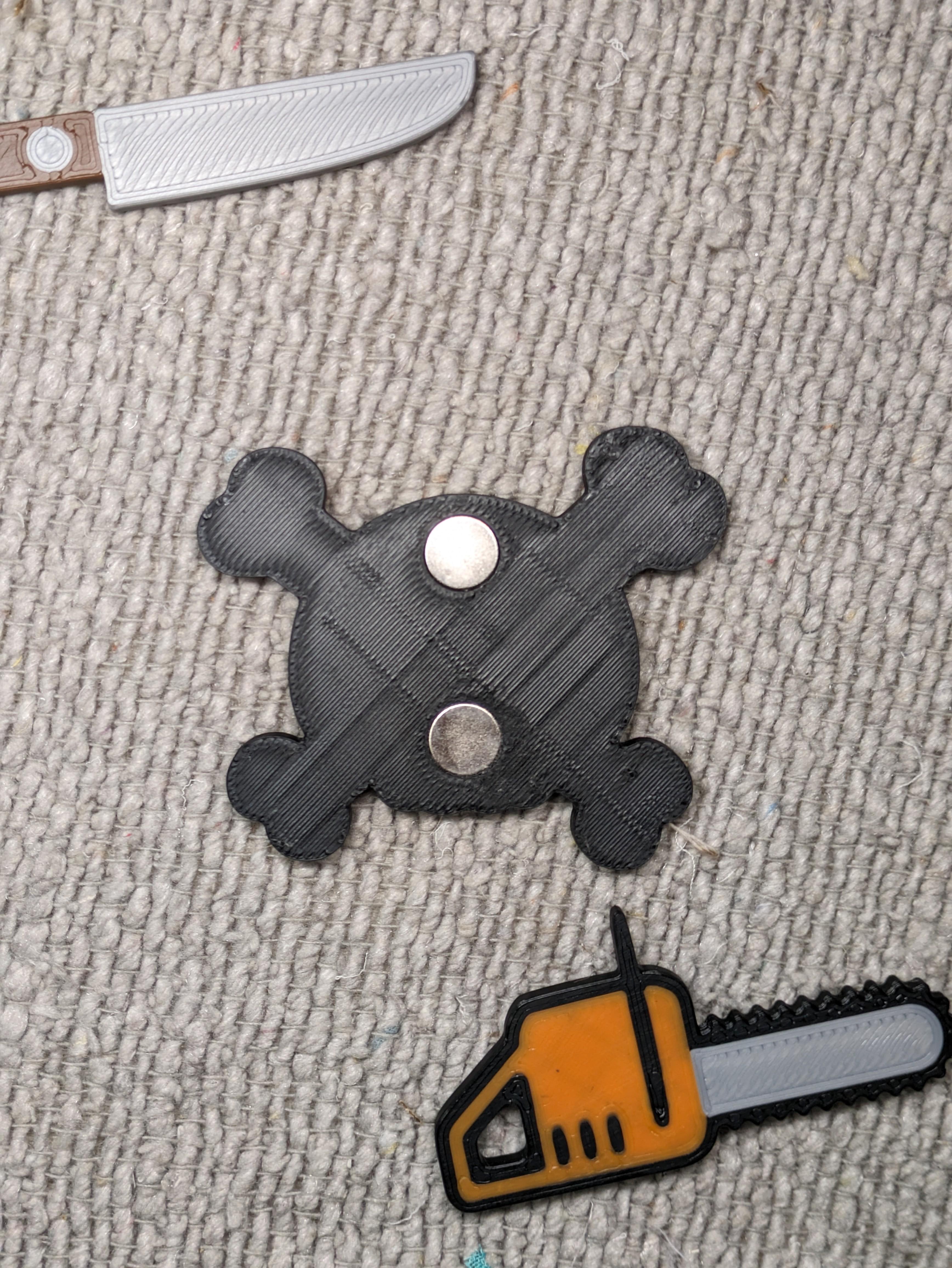 CrossBones Magnet 3d model