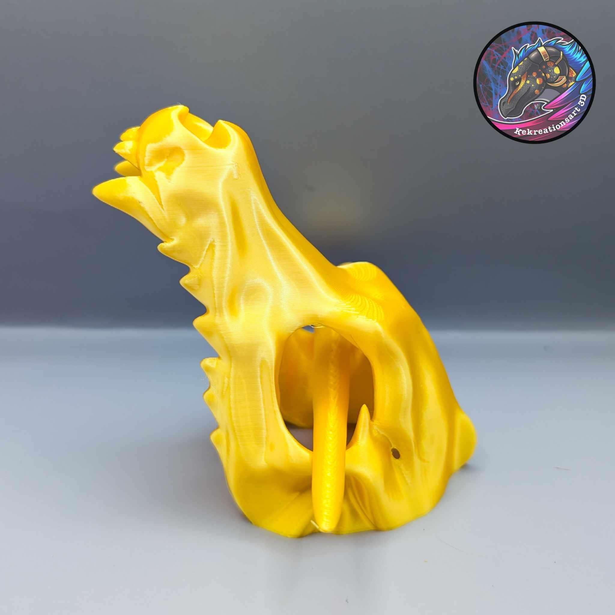 Wolf Skull Hair Pin 3d model