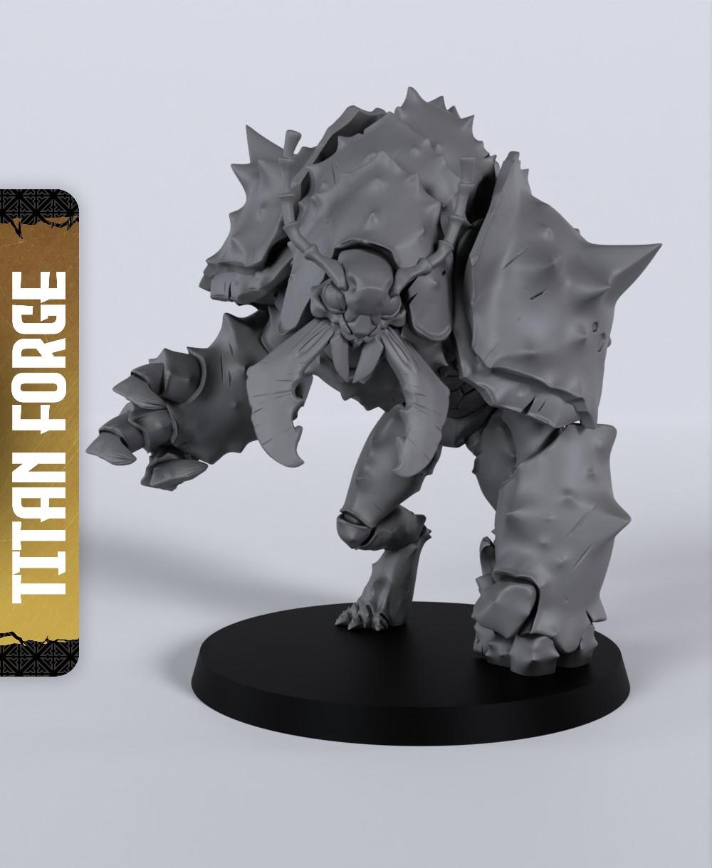 Umber Hulk - With Free Dragon Warhammer - 5e DnD Inspired for RPG and Wargamers 3d model