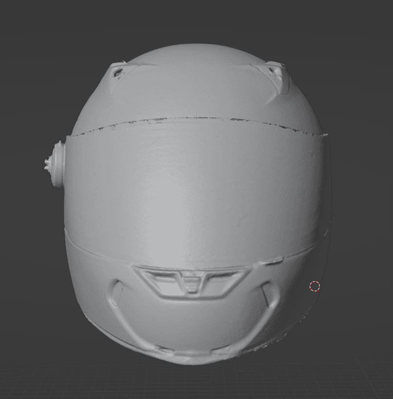 Full Face Motorcycle Helmet 3d Scan 3d model