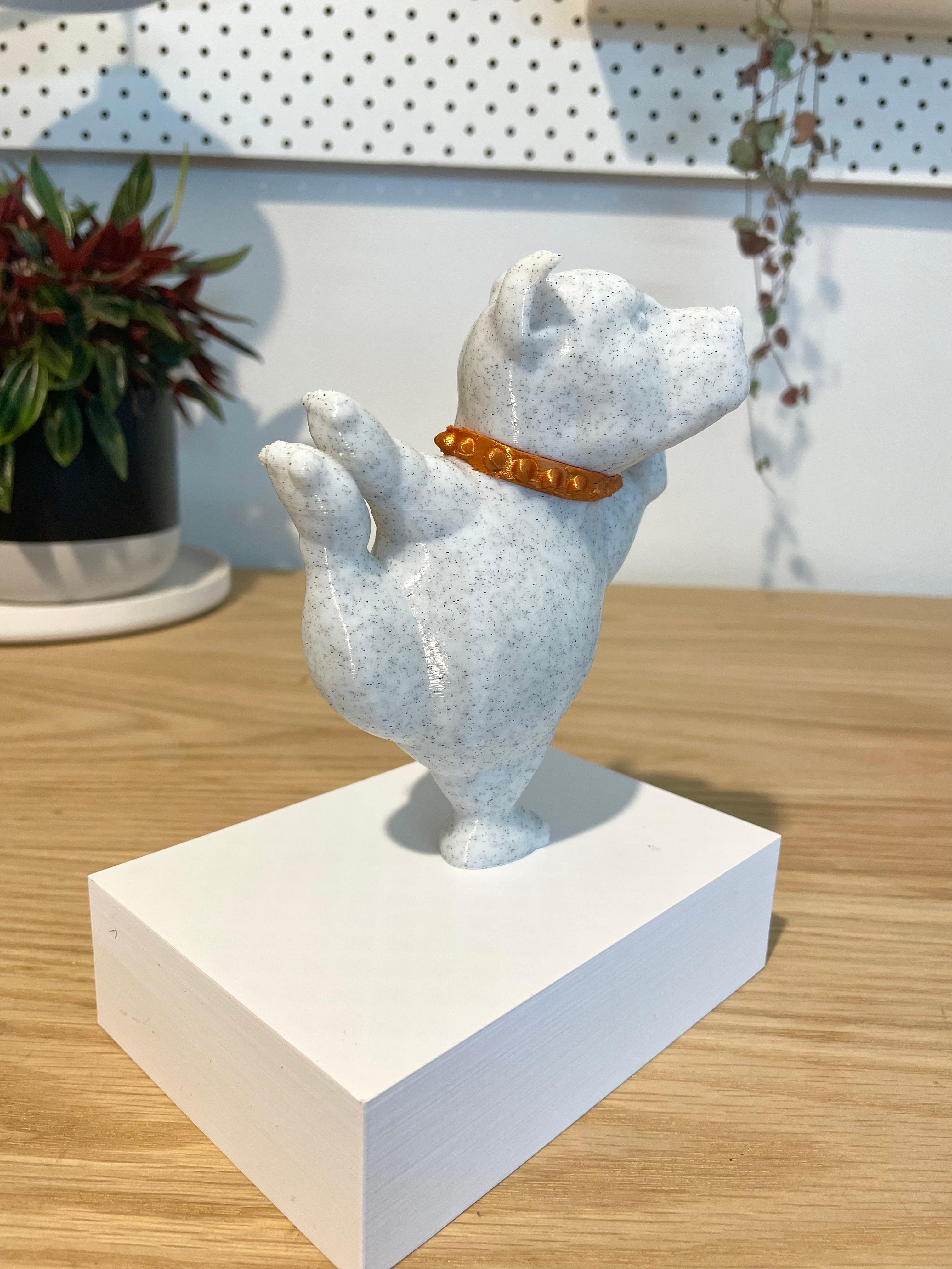 Staffordshire Bull Terrier Dog Yoga Pose 2 3d model