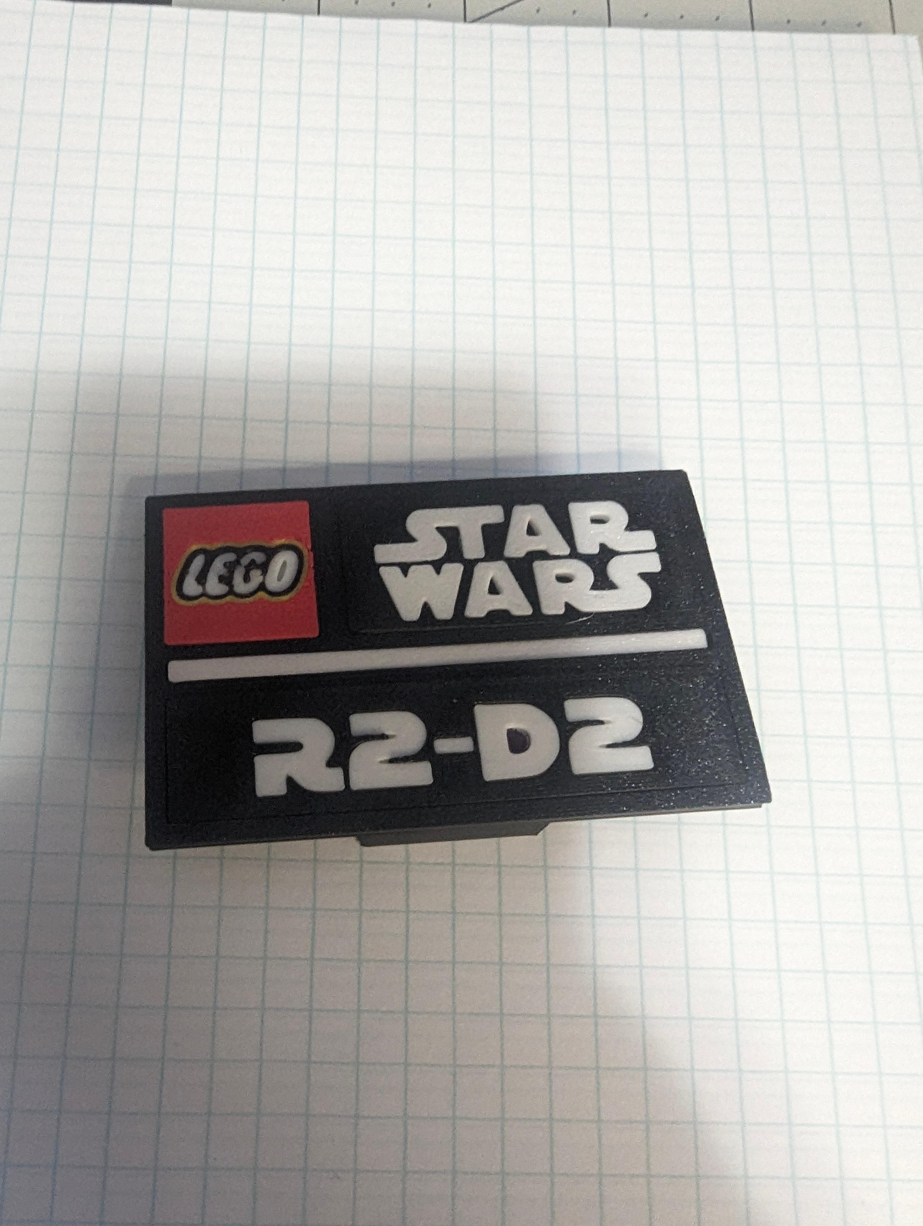 R2-D2 Complete Nameplate Assembly 3d model