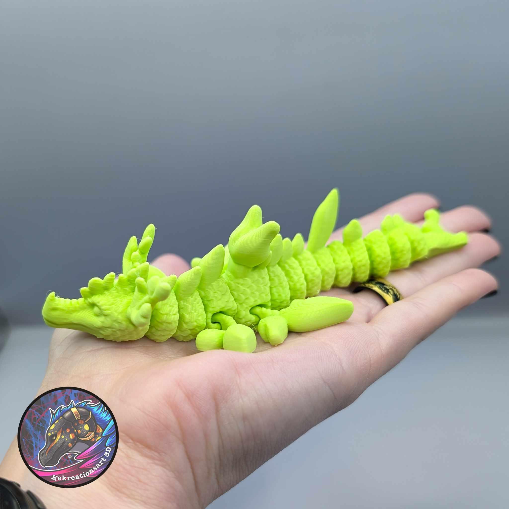 Baby Flexi Leafy Sea Dragon Keychain 3d model