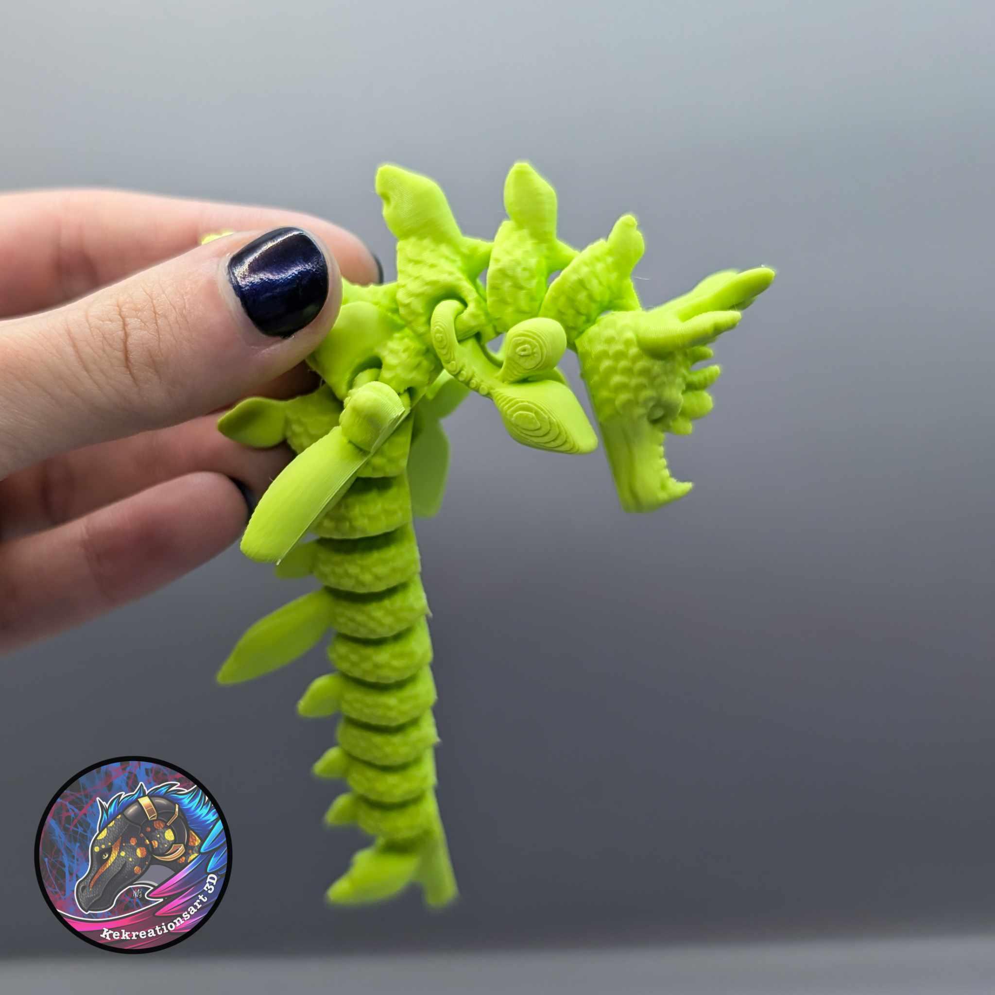 Baby Flexi Leafy Sea Dragon Keychain 3d model