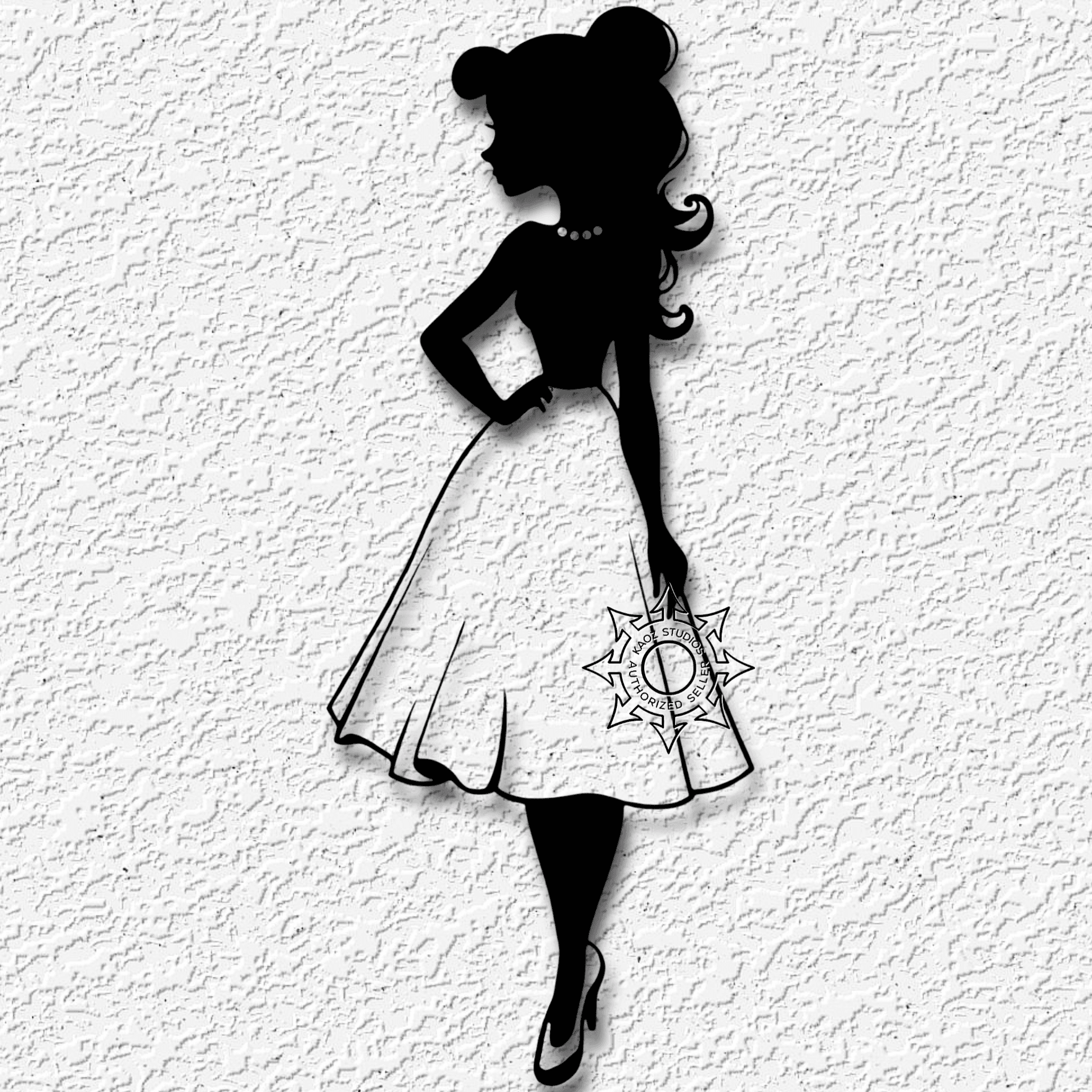 classic barbie wall art retro doll decor 3d model