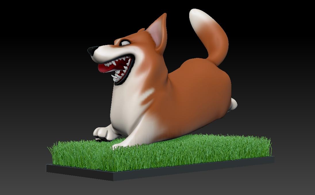  AODRABLE CORGY DOG 3d model