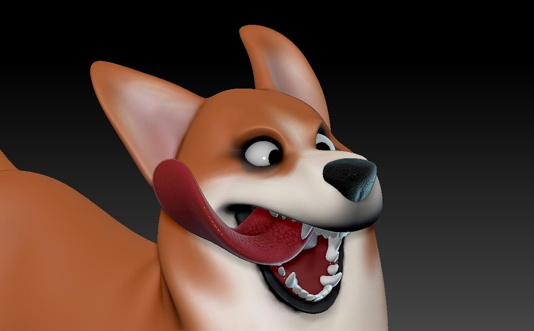  AODRABLE CORGY DOG 3d model