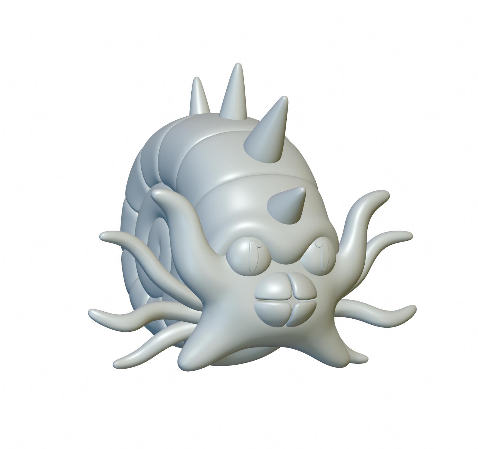 Pokemon Omastar #139 - Optimized for 3D Printing 3d model