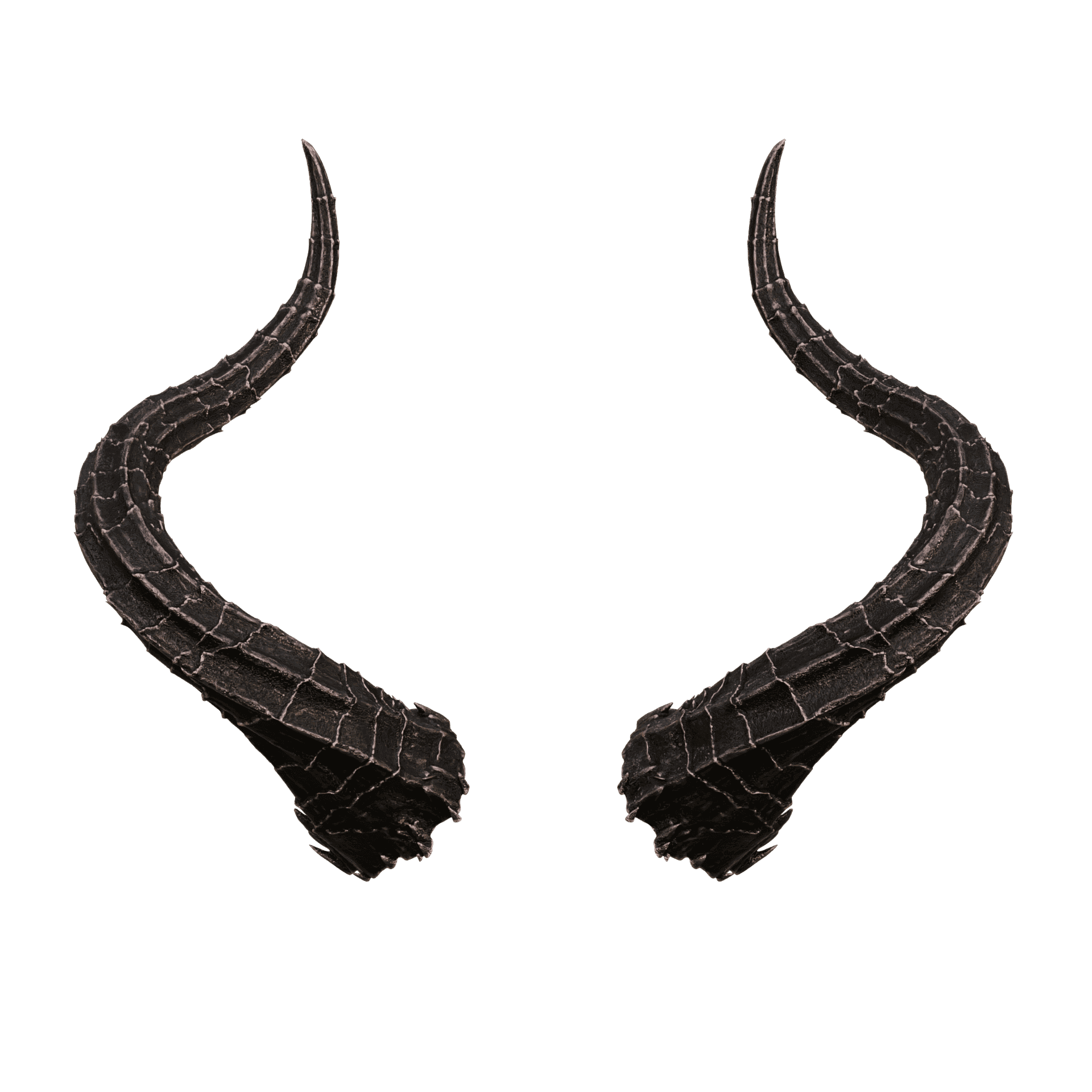 FANTASY CAMBION DEVIL HORNS SET BALDURS GATE 3 3d model