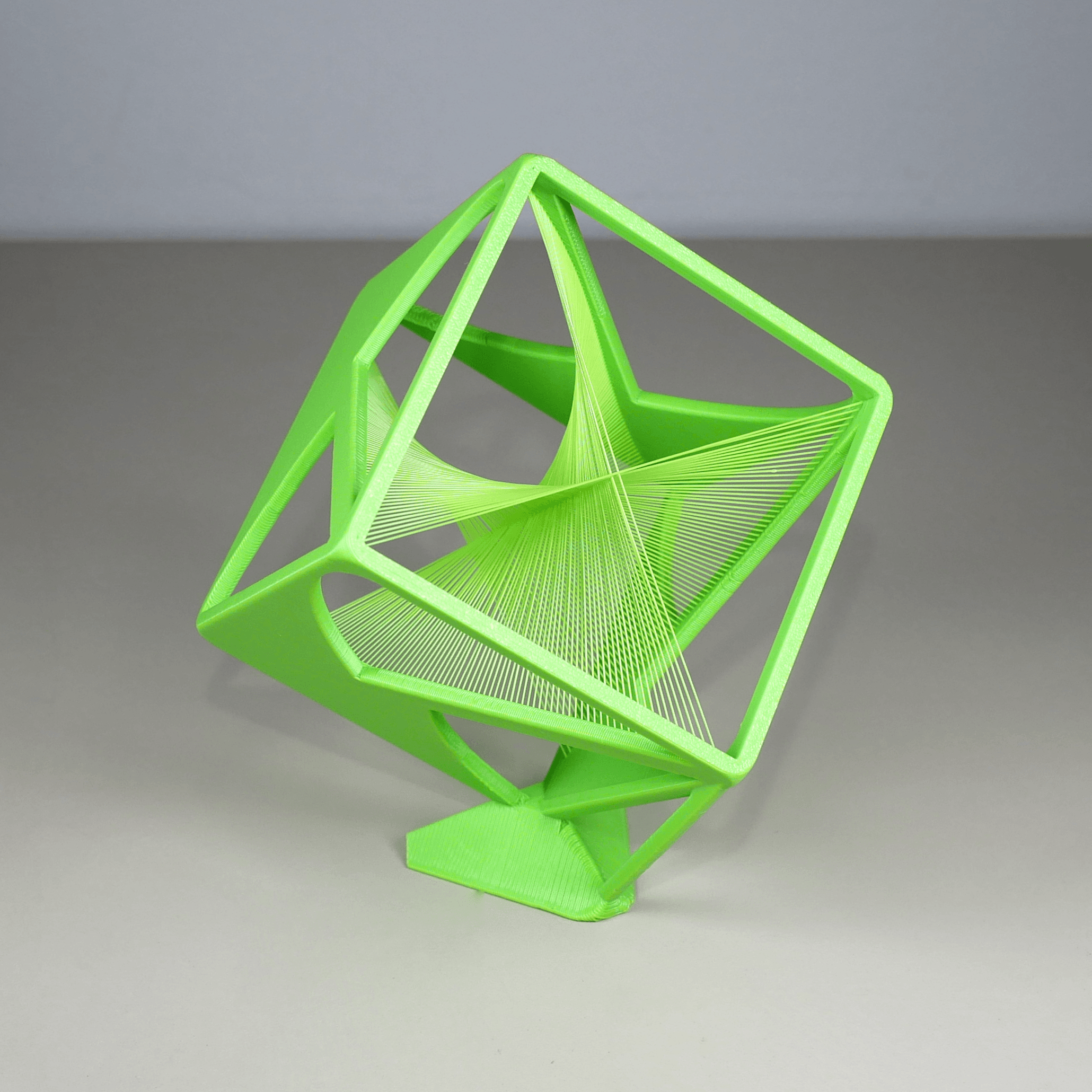 String Cube Art - Desk size (small) 3d model