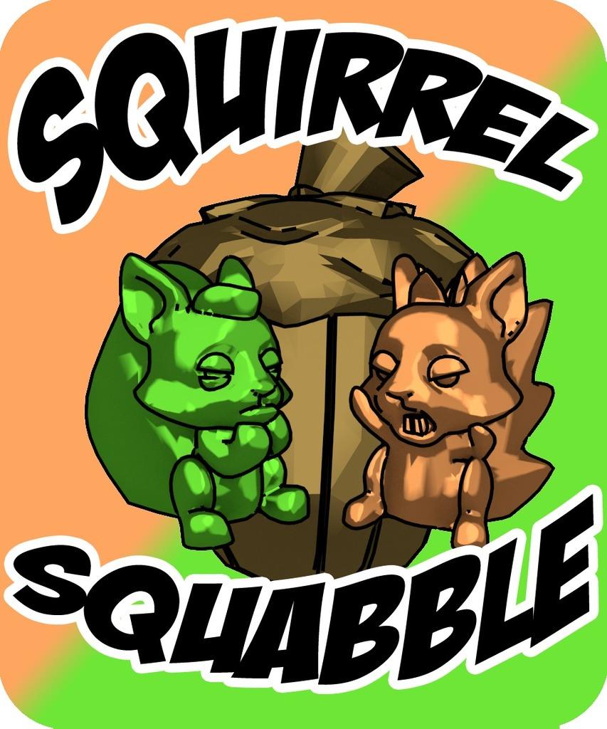 Squirrel Squabble 3D PnP board game 3d model