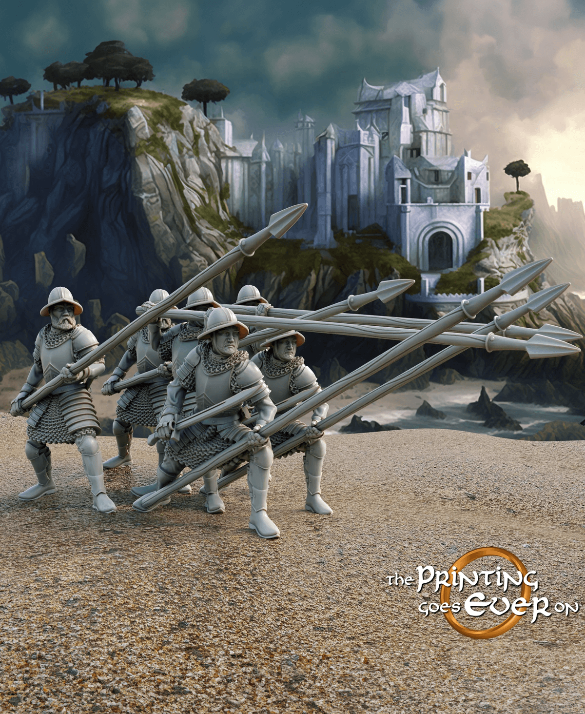 Armored Pikemen Formation 3d model