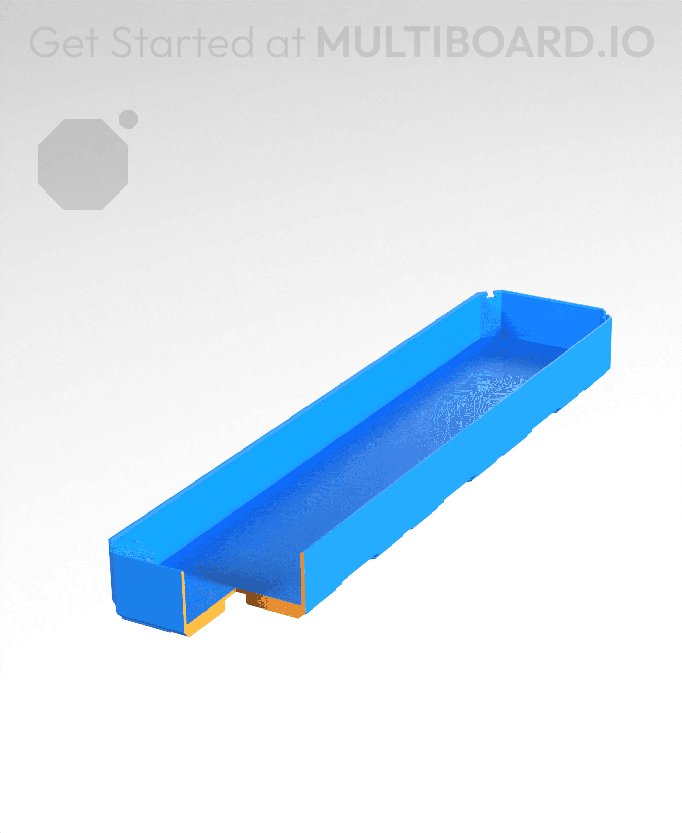 1x4x0.5 - Bin - Multibin Insert 3d model