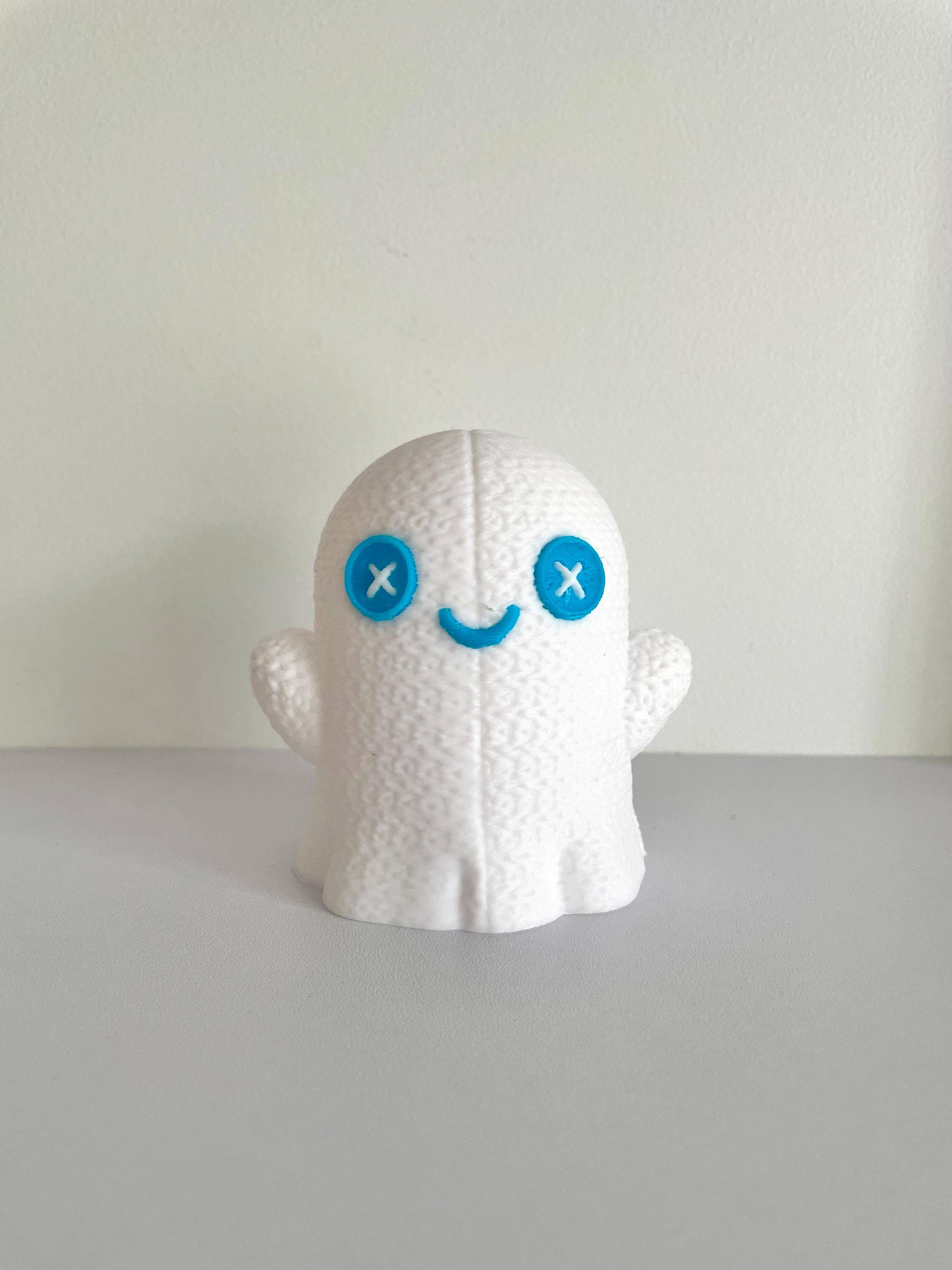 Cute Crochet Ghost Lamp / No Supports / 3MF 3d model