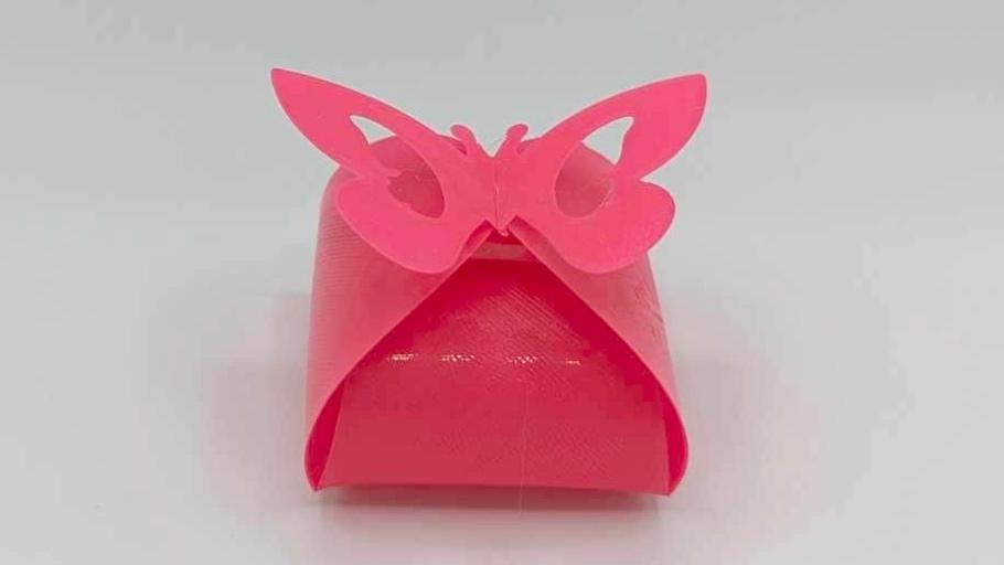 Folding Butterfly Gift Box 3d model