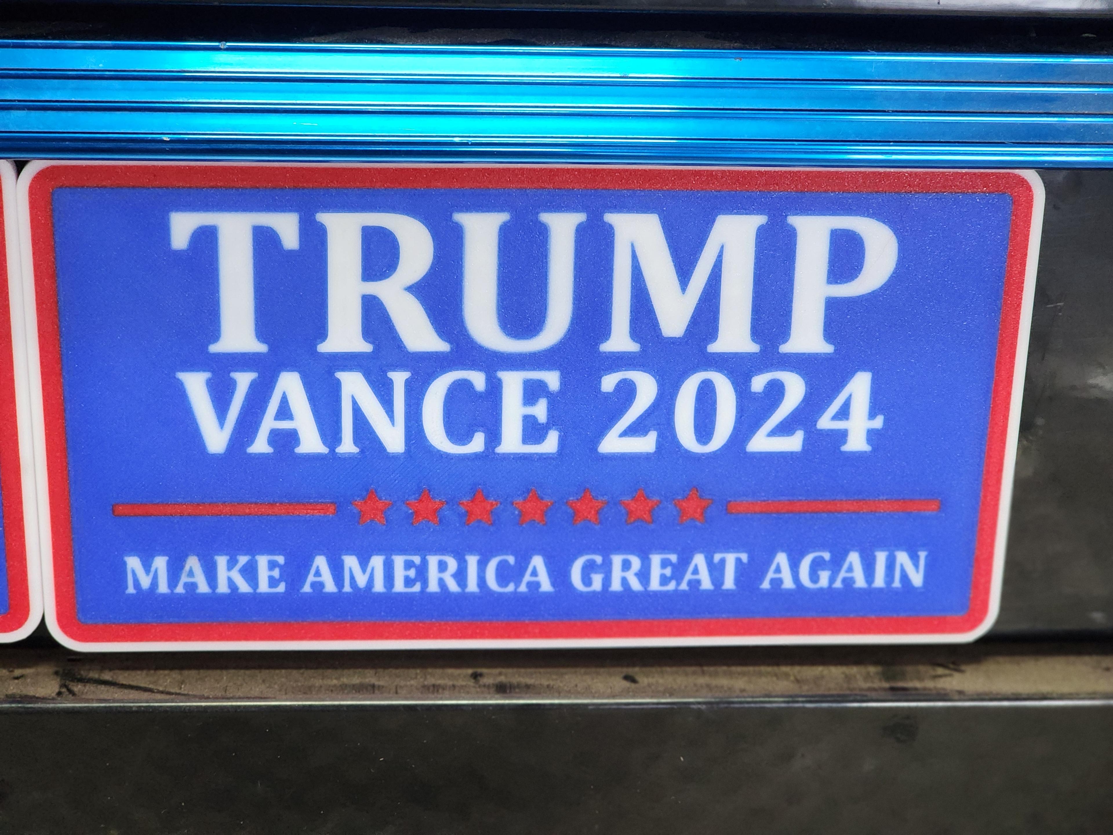 Trump Vance 2024 Fridge Magnet 3d model