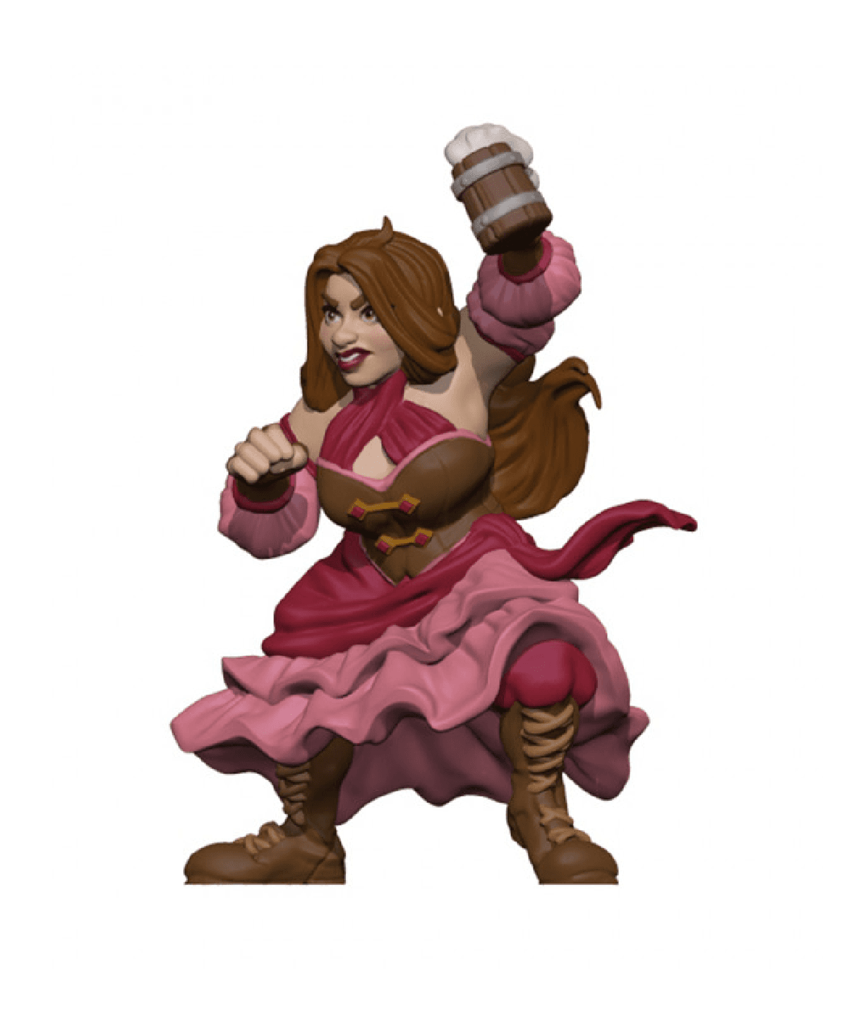 Brunhilde, Barmaid Barbarian [Pre-Supported]  3d model