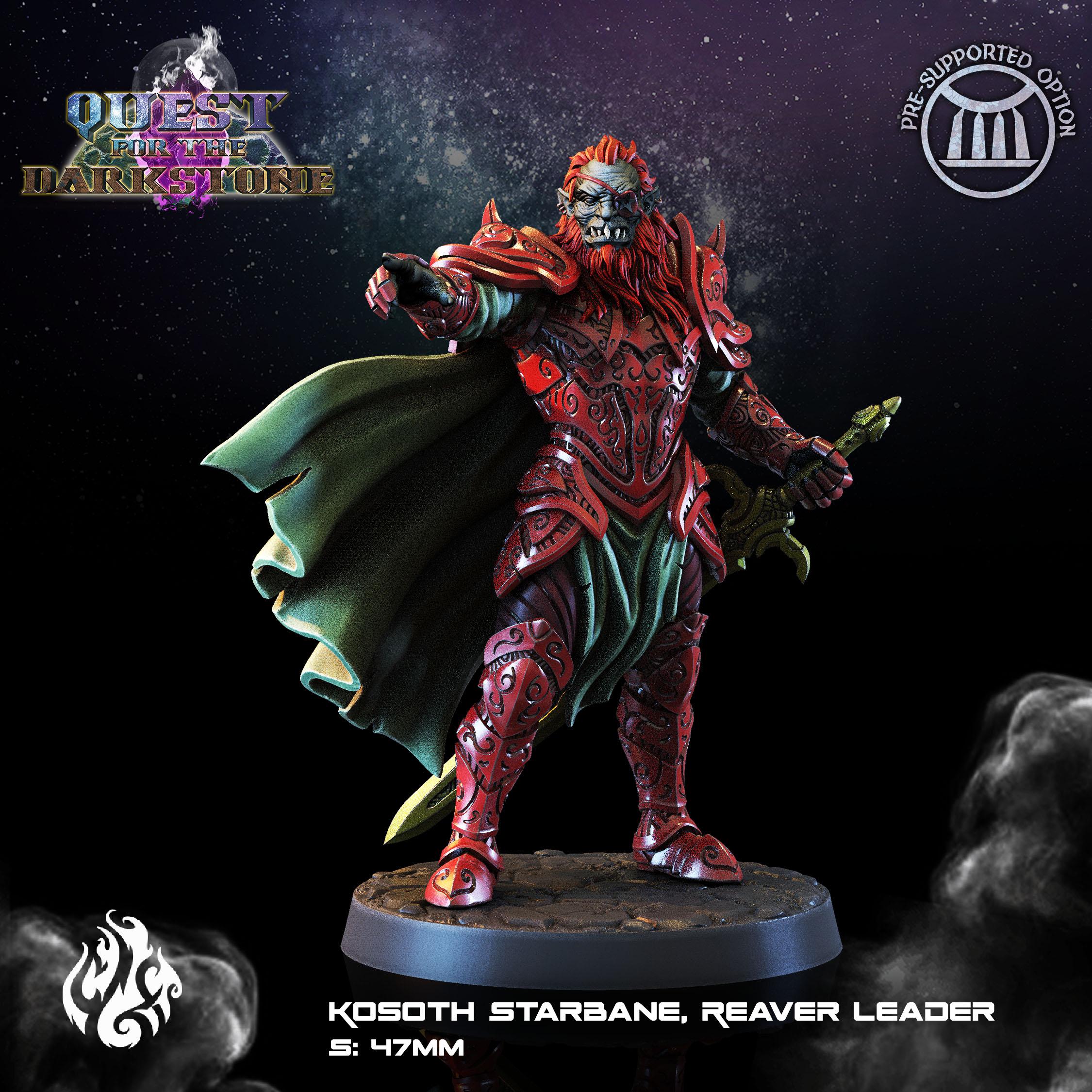 Kosoth Starbane, Reaver Leader 3d model