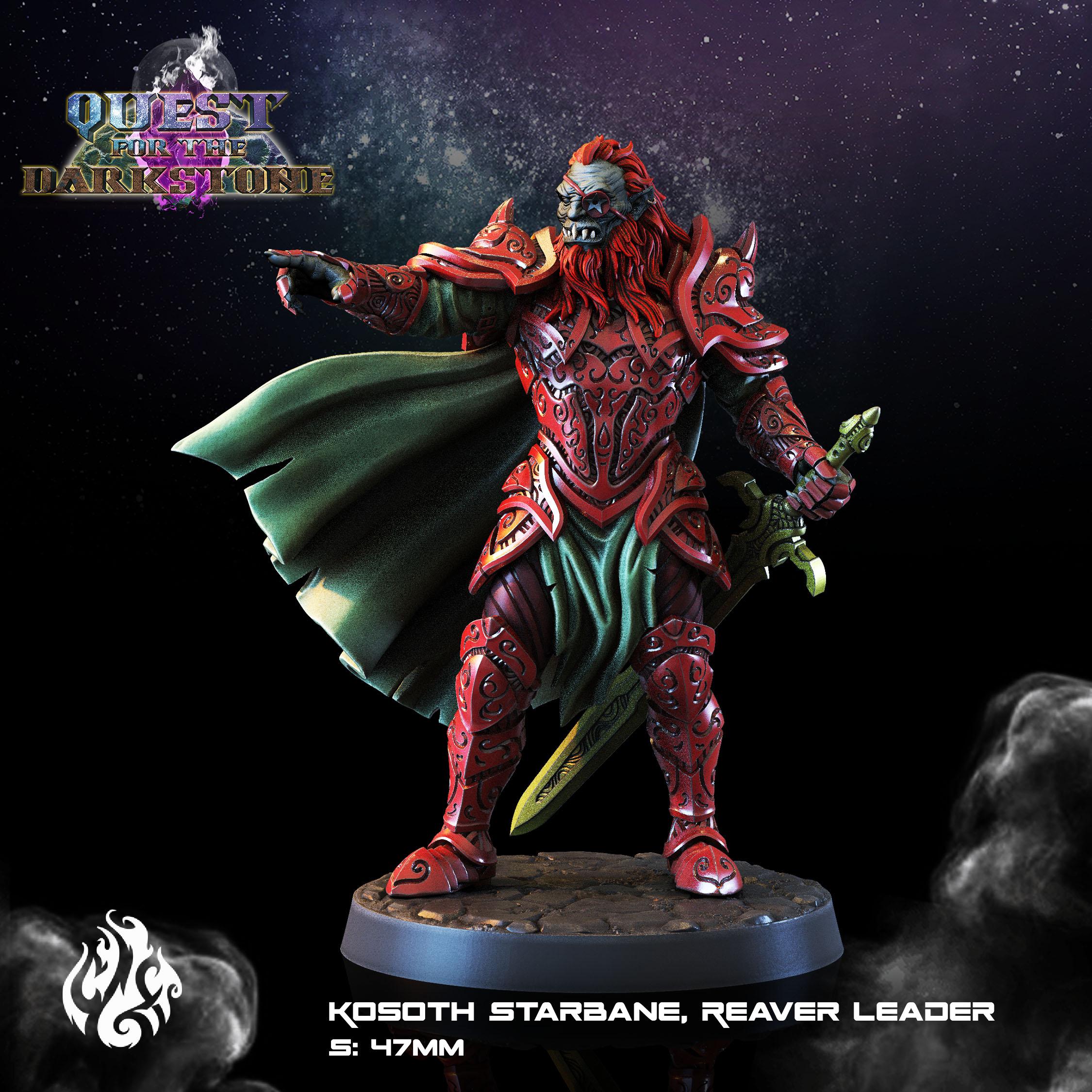 Kosoth Starbane, Reaver Leader 3d model