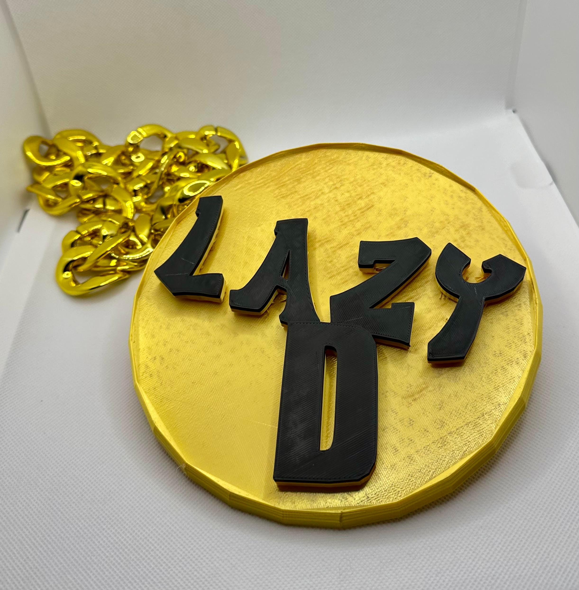 Lazy D Logo 3d model