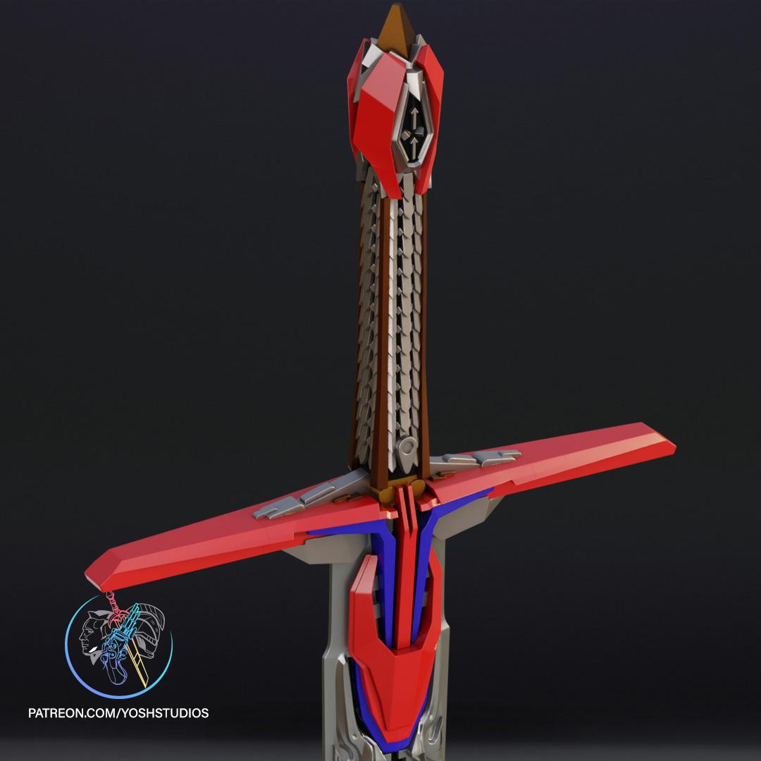 Optimus Prime Sword Last Knight 3D Print File STL 3d model