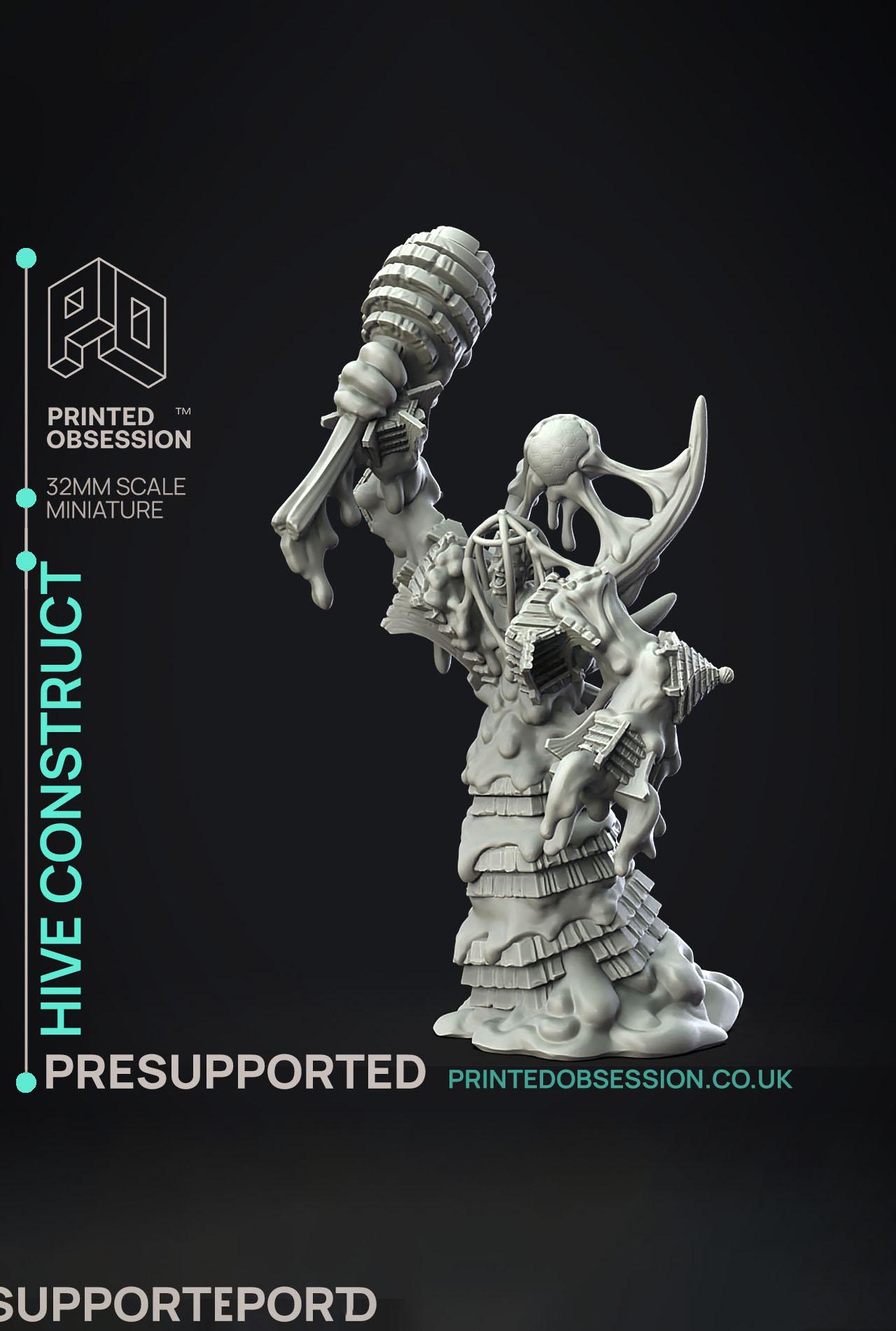 Hive Construct - Not The bees - PRESUPPORTED - Illustrated and Stats - 32mm scale			 3d model