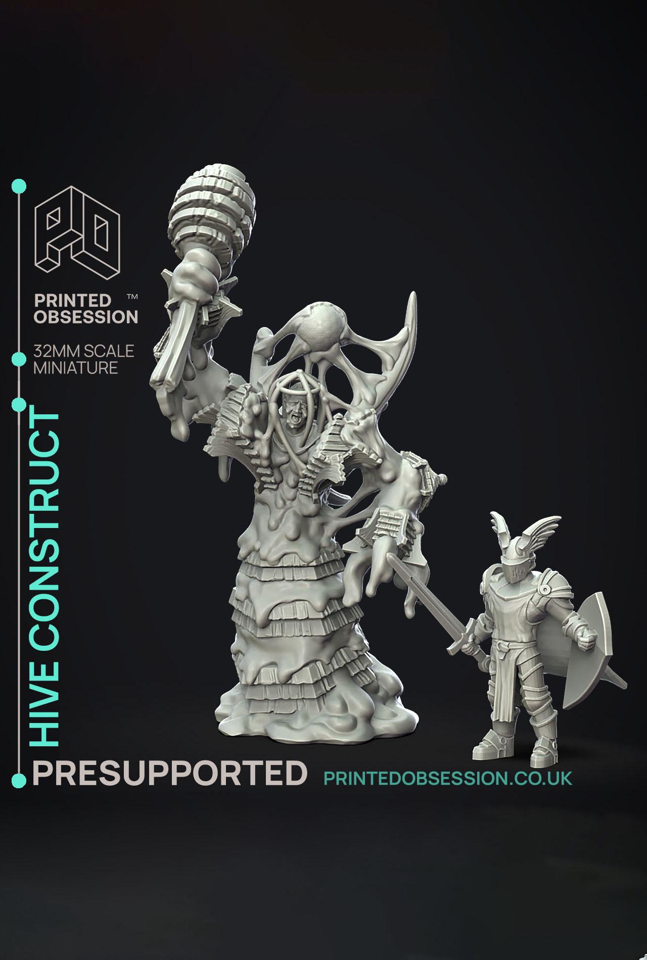Hive Construct - Not The bees - PRESUPPORTED - Illustrated and Stats - 32mm scale			 3d model