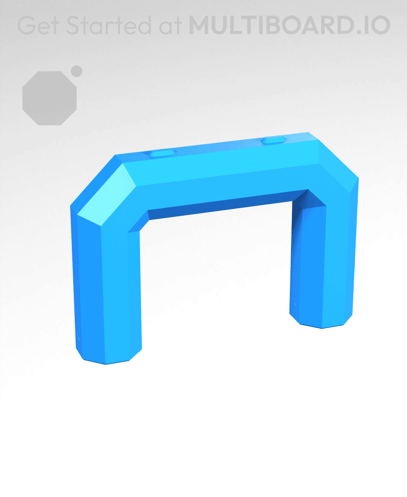 2x1H - Stacking Plate Handle 3d model