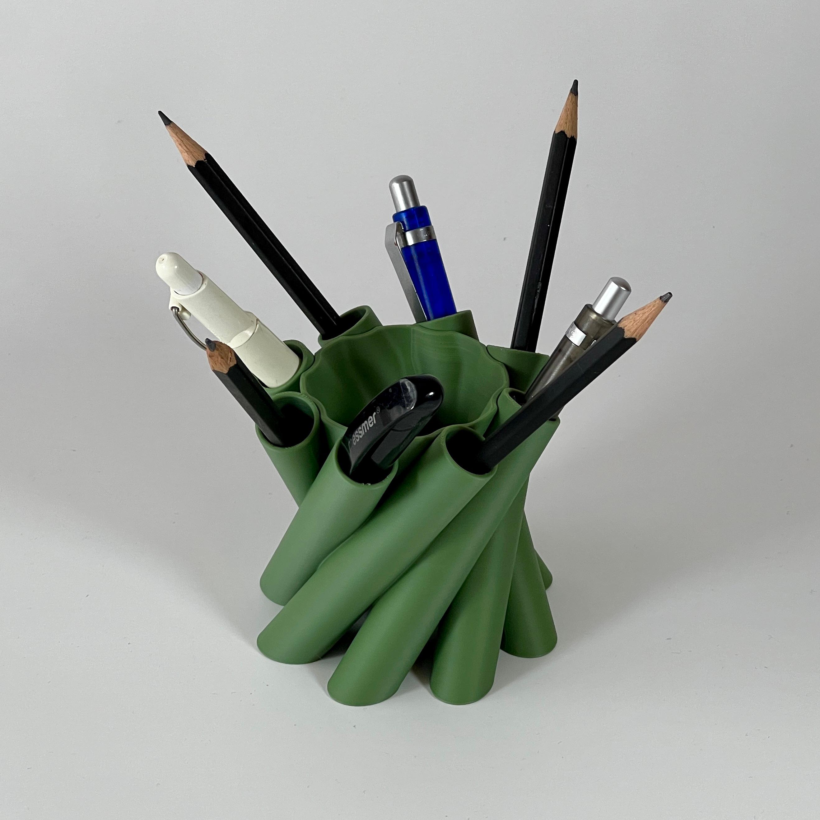 Set of 2 Pencil Cup Holders Desk 3d model