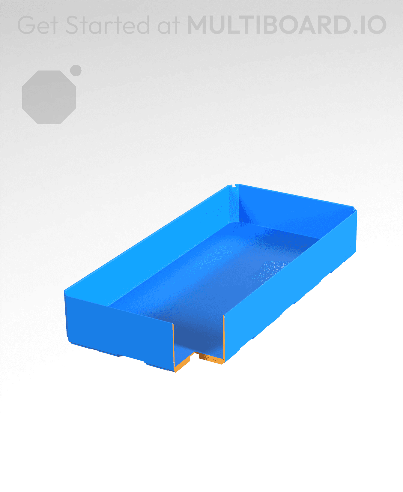 2x4x0.75 - Bin - Multibin Insert 3d model