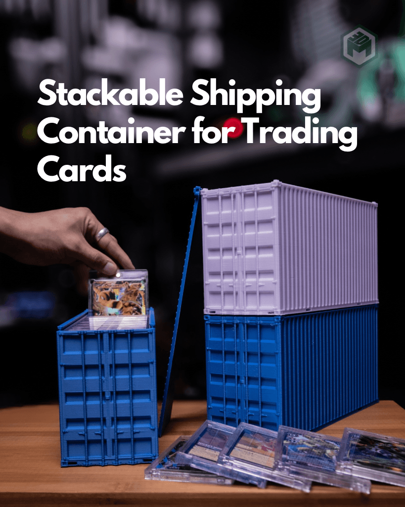 Stackable Shipping Container for Trading Card Cases  3d model