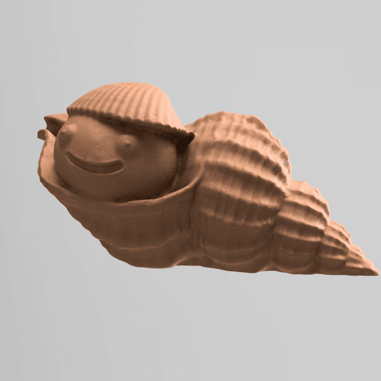 whelk bulot 3d model