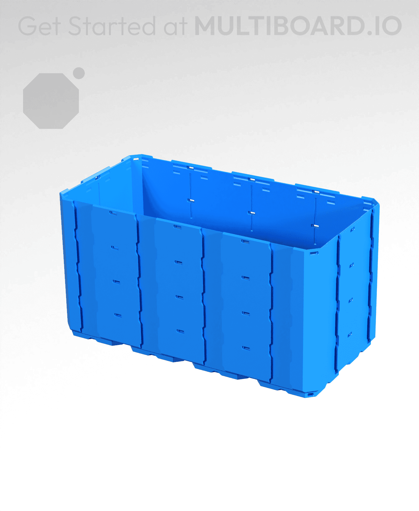 4x2x2 - Full Multipoint Rail - Multibin Shell 3d model