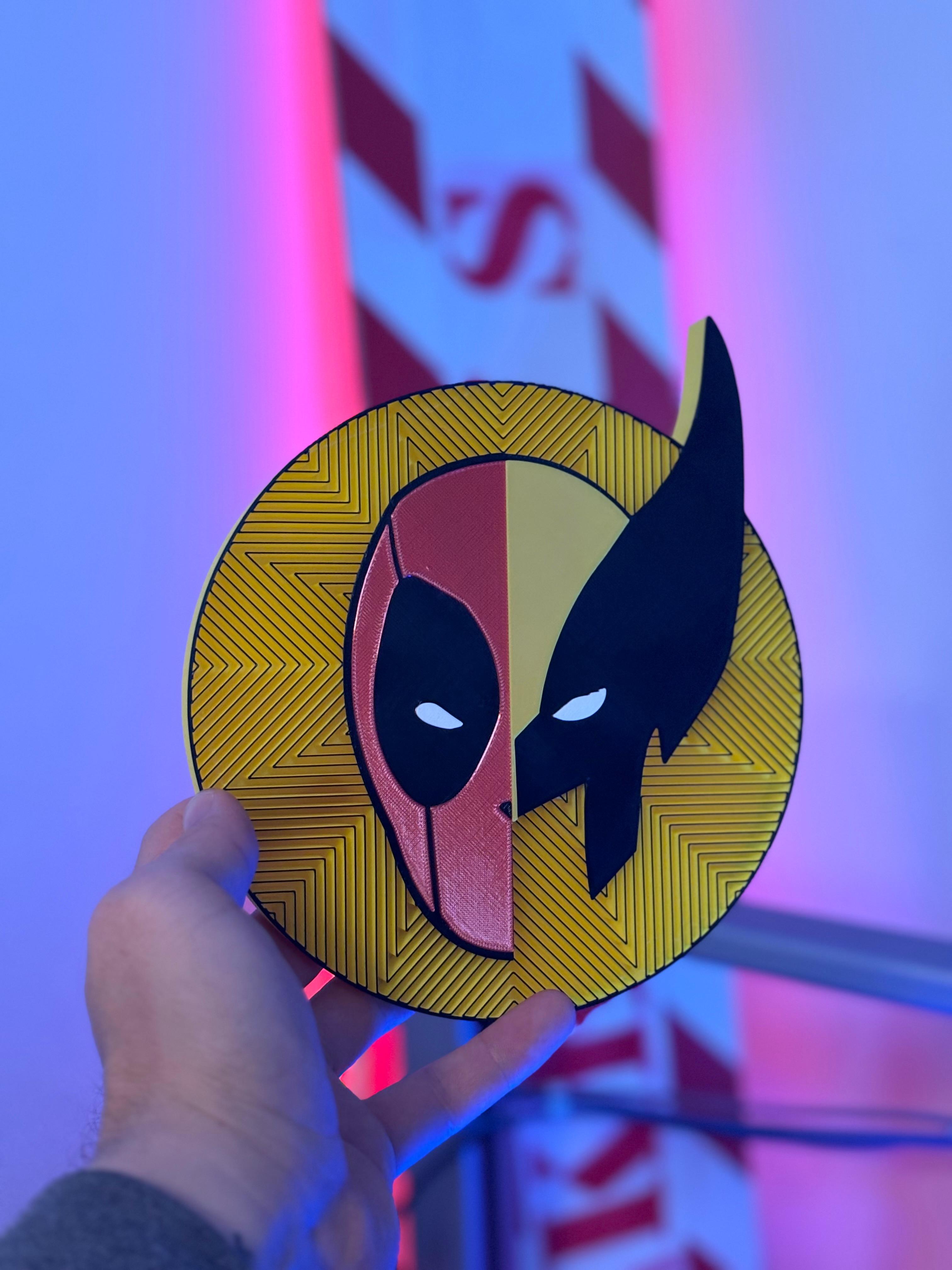 Deadpool x Wolverine wall art 3d model