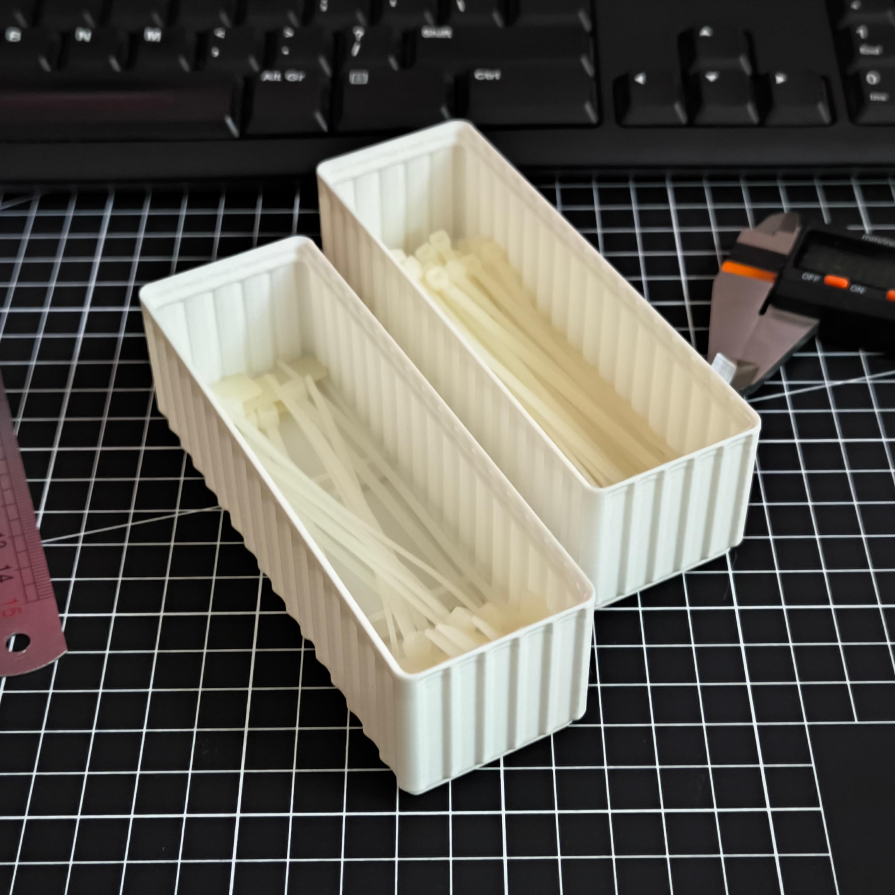 Corrugated Gridfinity Light Bins (No vase mode) 3d model