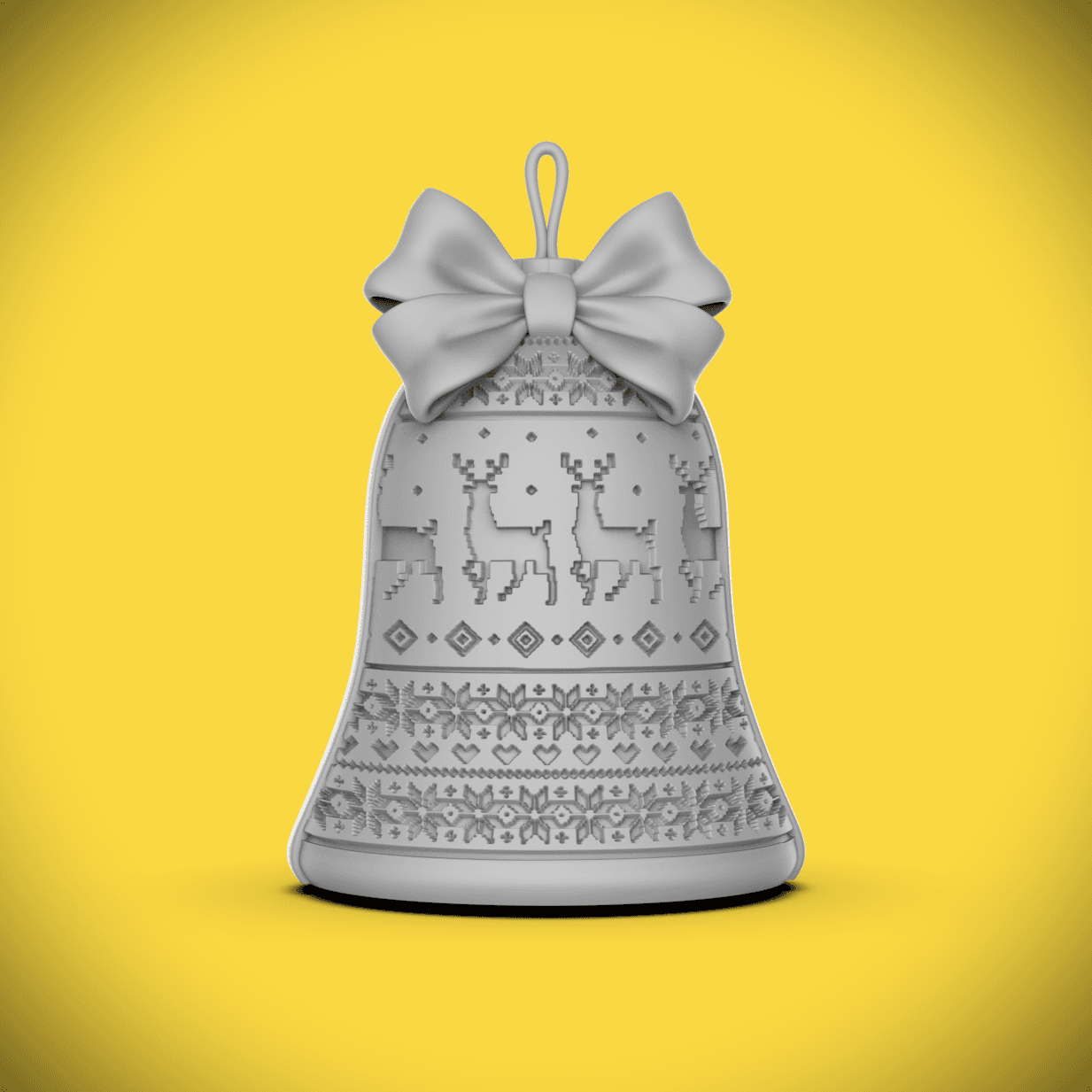 Ugly Sweater Bell -Ornament/Container 3d model