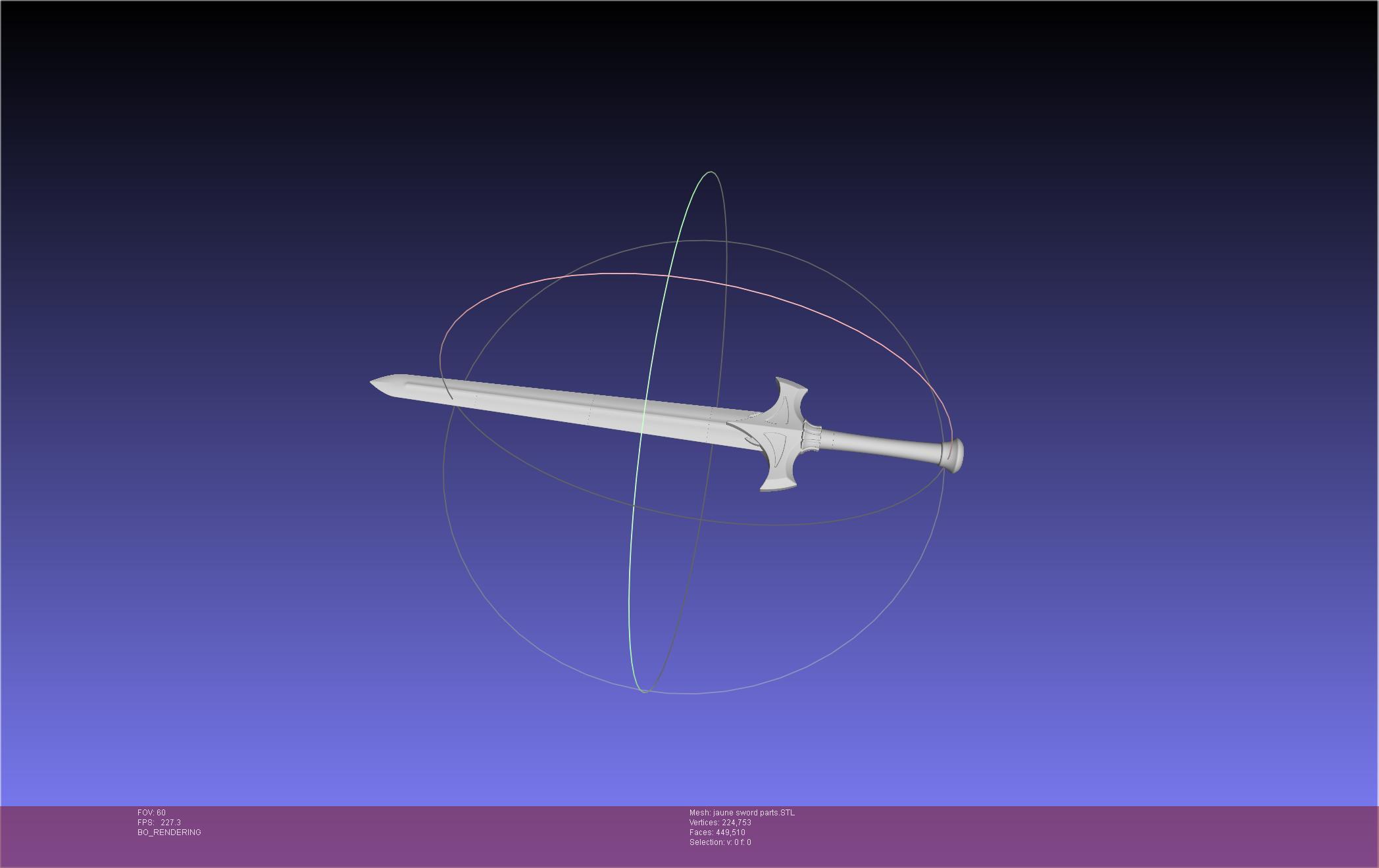 RWBY Jaune Arc Sword 3d model