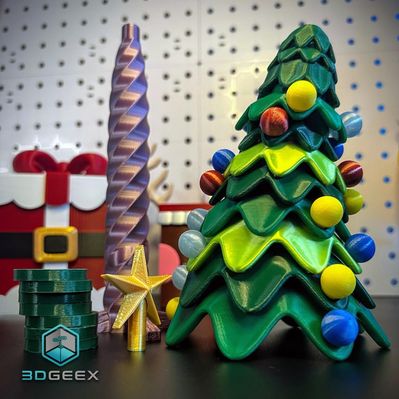 Threaded Christmas Tree 3d model