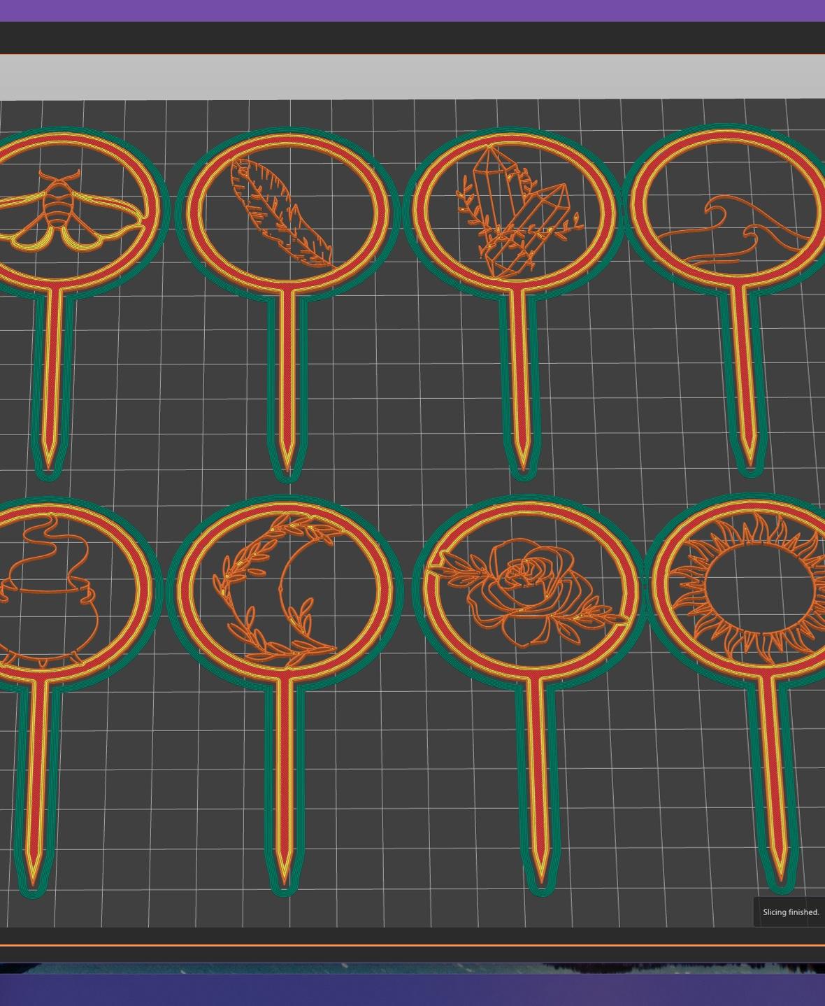 9 Sets of Toppers 3d model