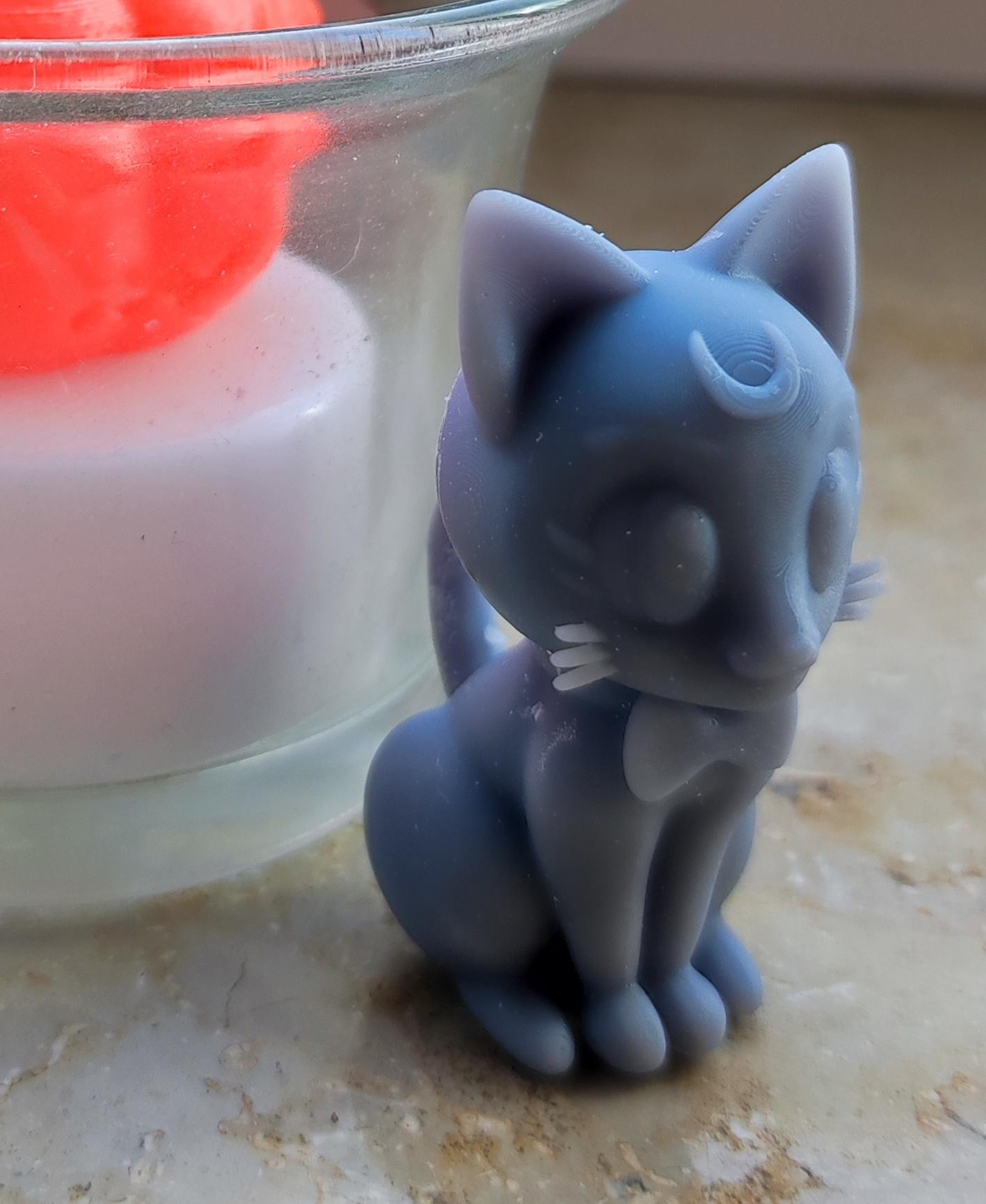 Sailor Moon Luna - Printed in Resin, using the Anycubic Photon Mono X with Anycubic Standard Resin Grey - 3d model