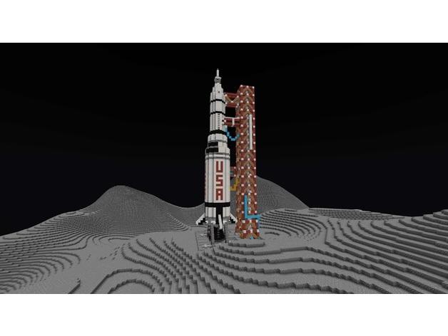 Minecraft Moon 3d model