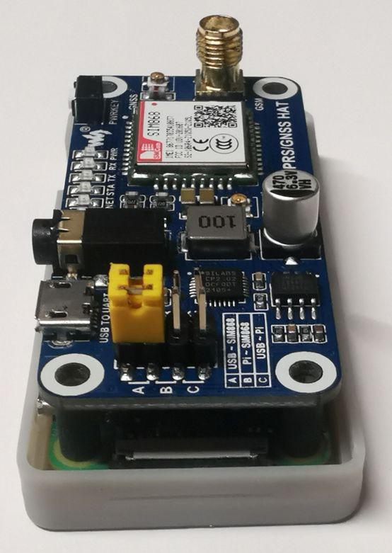 SnapBox Raspberry Pi Zero + Waveshare GSM 3d model