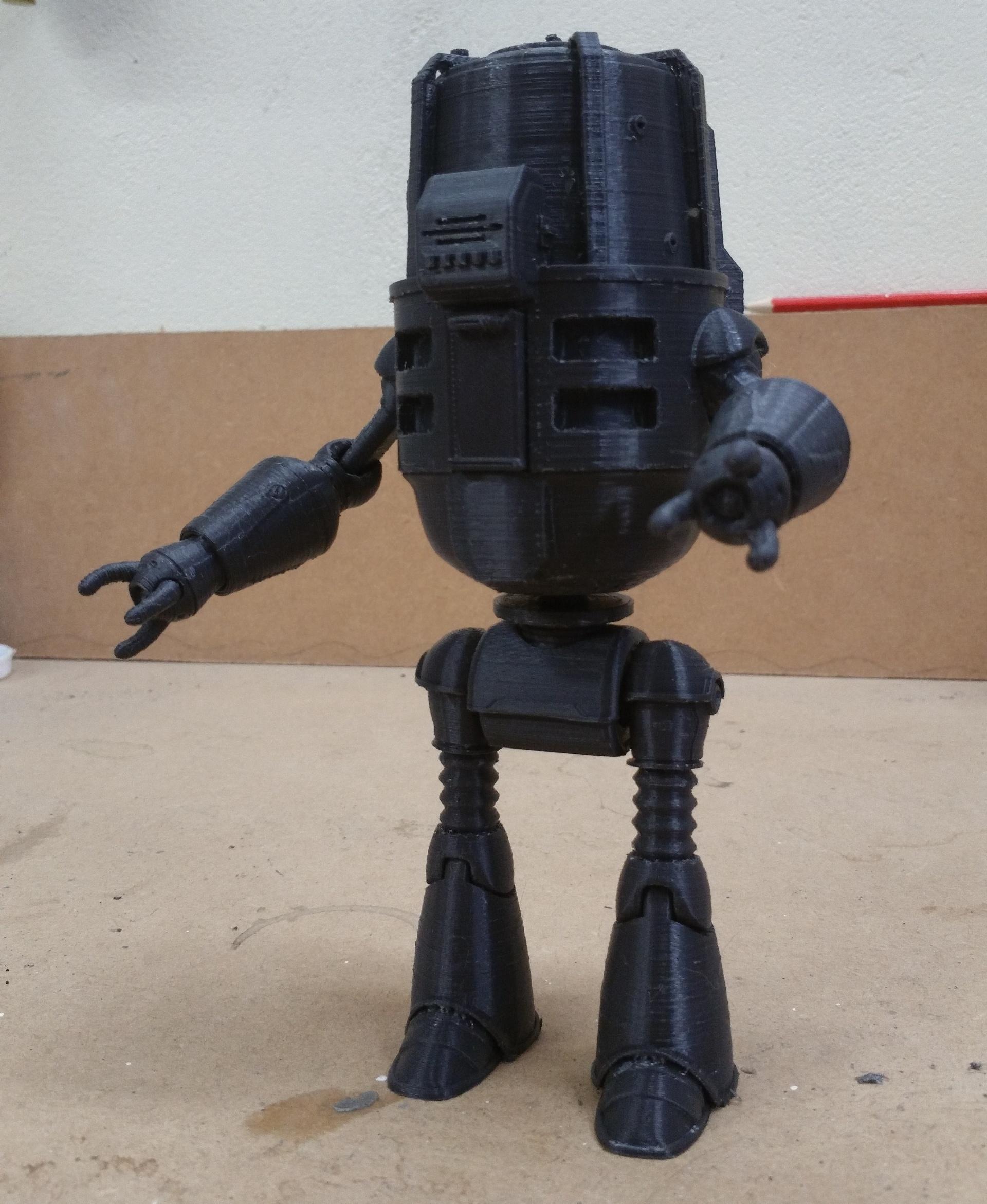 Fallout 4 inspired Buddy Protectron Posable Action Figure 3d model