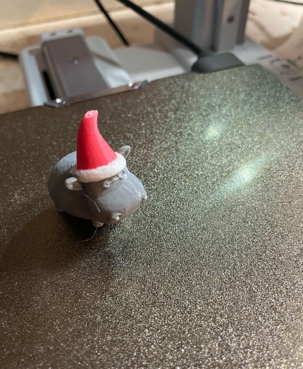 Tiny Christmas Cow - Worked great. Fast print.  - 3d model