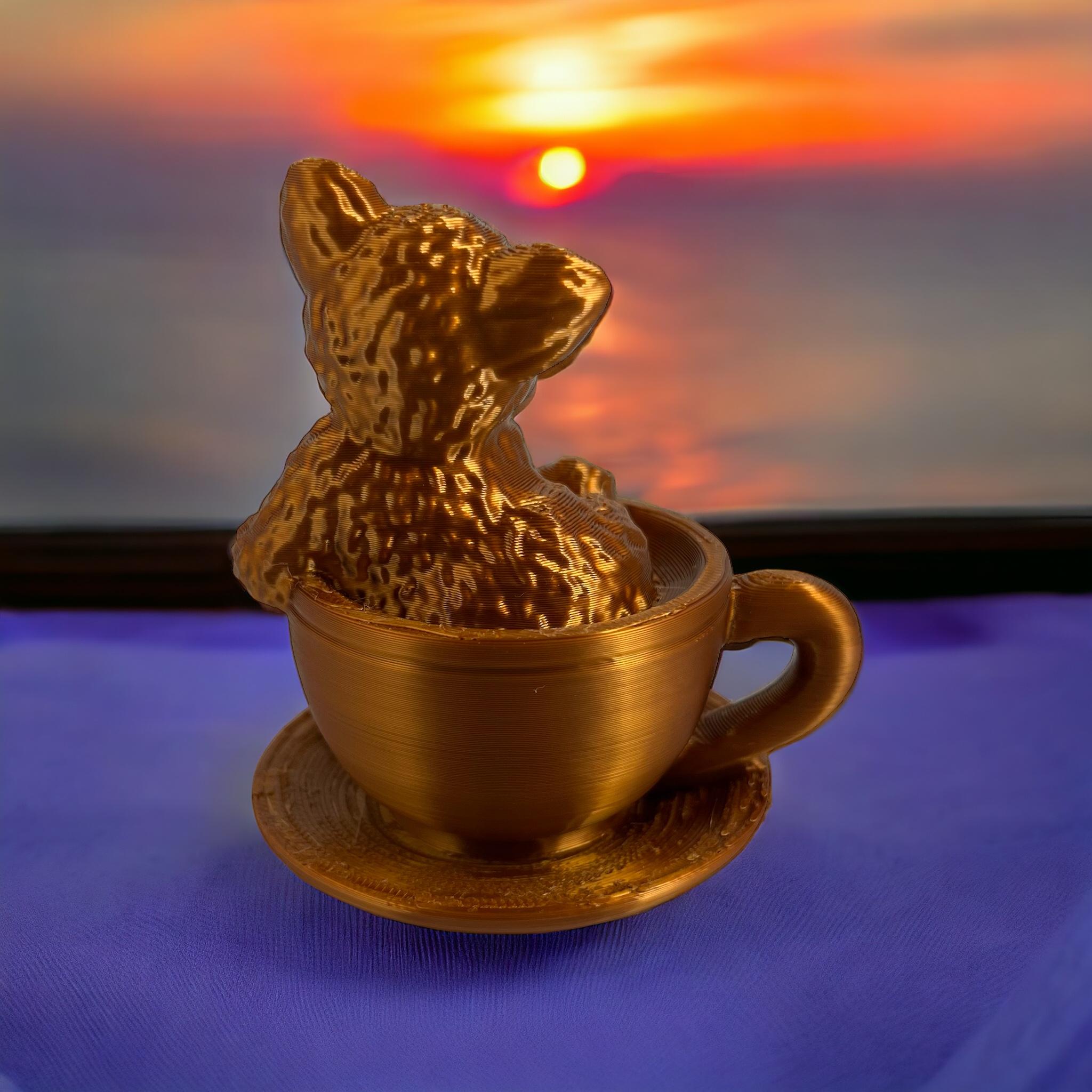 Coffee cat 3d model