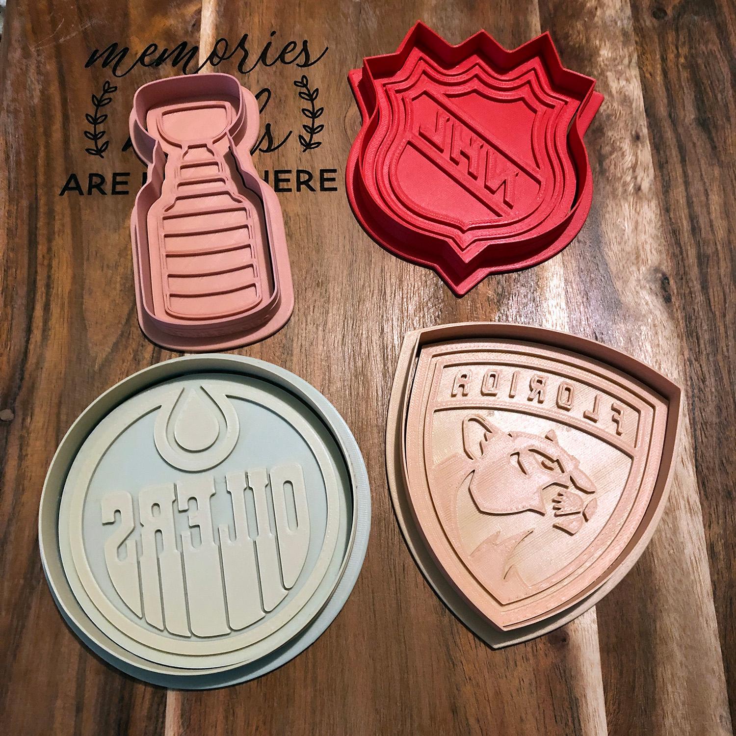 NHL Cookie Cutter and Stamp Collection 3d model